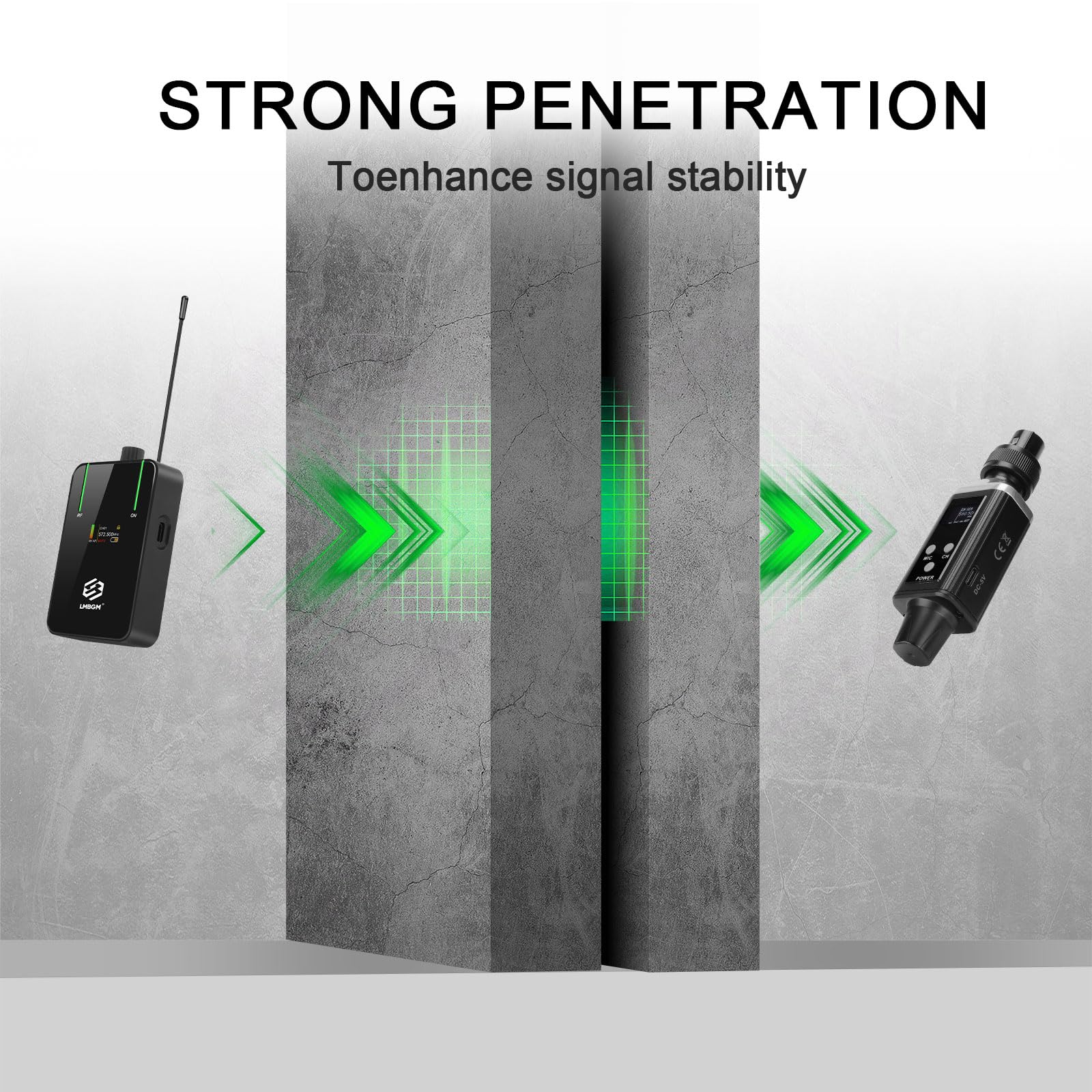 AR9 UHF Mono Wireless in-Ear Monitor Pro System Transmitter and Beltpack Receiver for Studio, Band Rehearsal and Live Performance (AR9-1-BK) AR9 Pro-1 - Image 5