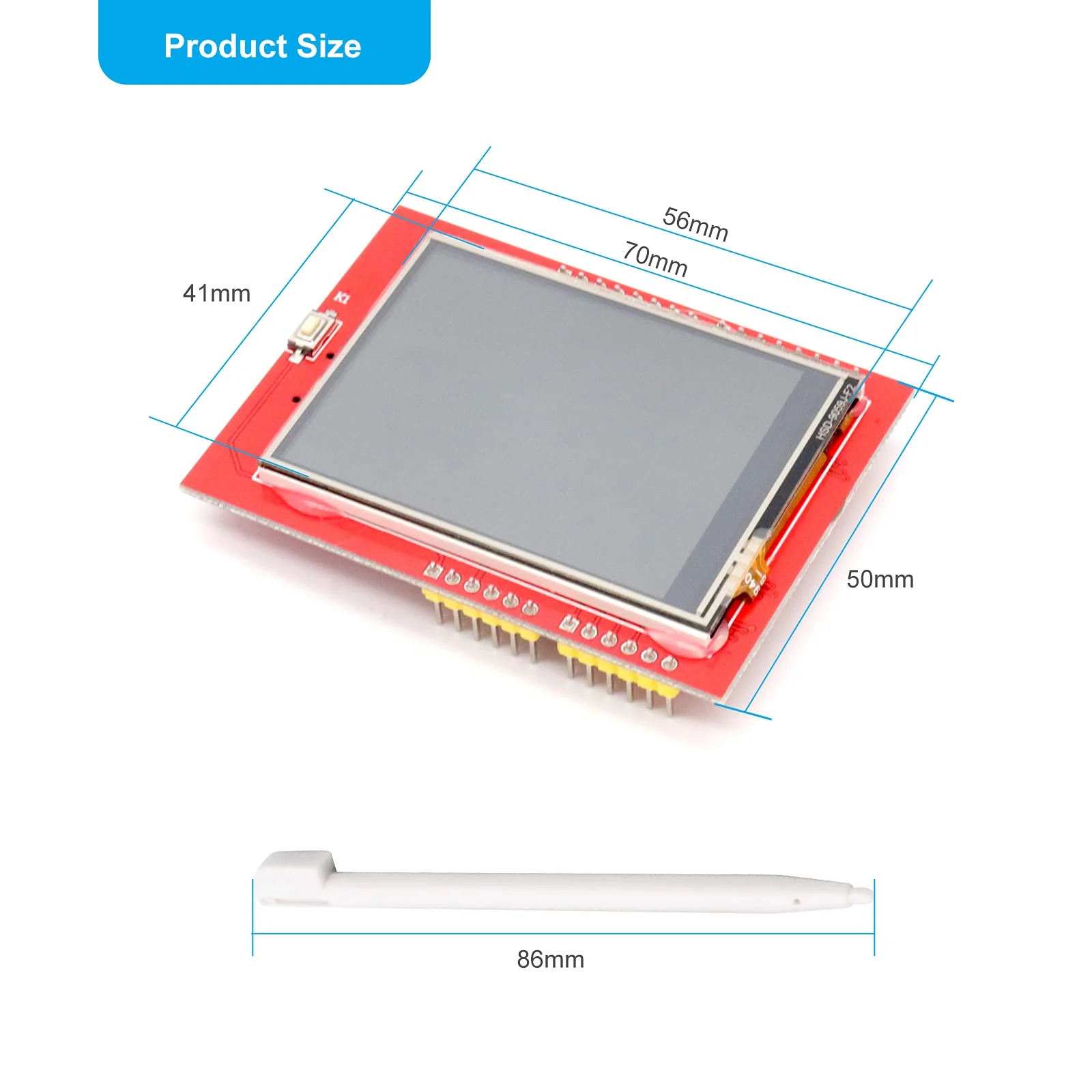 ARCELI 2.4 Inch ILI9341 240X320 TFT LCD Display with Touch Panel LCD for Arduino UNO - Image 2