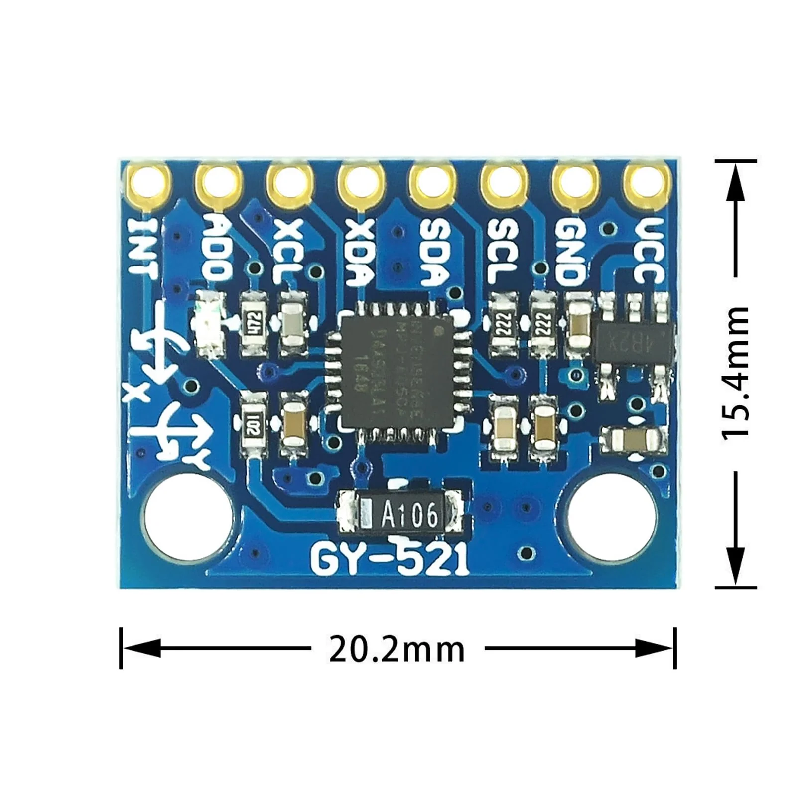 ARCELI 3 x GY-521 MPU-6050 Module, 3-Axis Gyroscope and Accelerometer Compatible with Arduino and Raspberry Pi for Motion Sensing Games, Pedestrian Navigators and Posture Linkages - Image 3