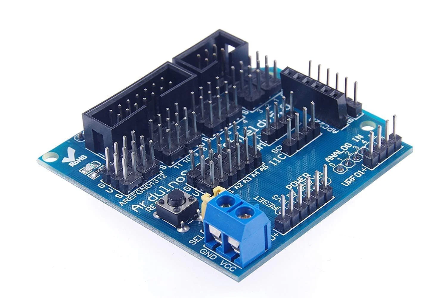 ARCELI UNO R-3 Sensor Shield V5.0 Expansion Board for Arduino Genuino System - Image 3