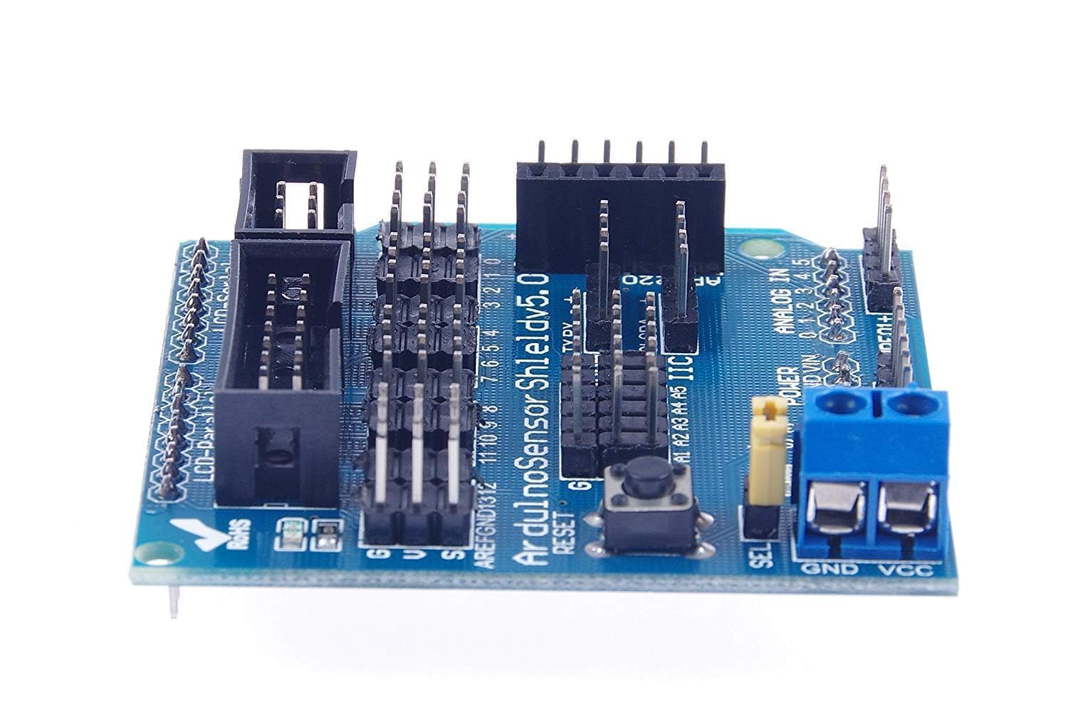 ARCELI UNO R-3 Sensor Shield V5.0 Expansion Board for Arduino Genuino System - Image 6