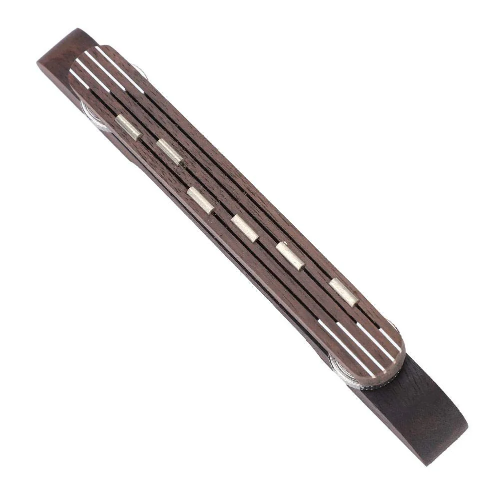 Archtop Jazz Guitar Bridge, Rosewood, Adjustable 6-String Repair Part - Image 4
