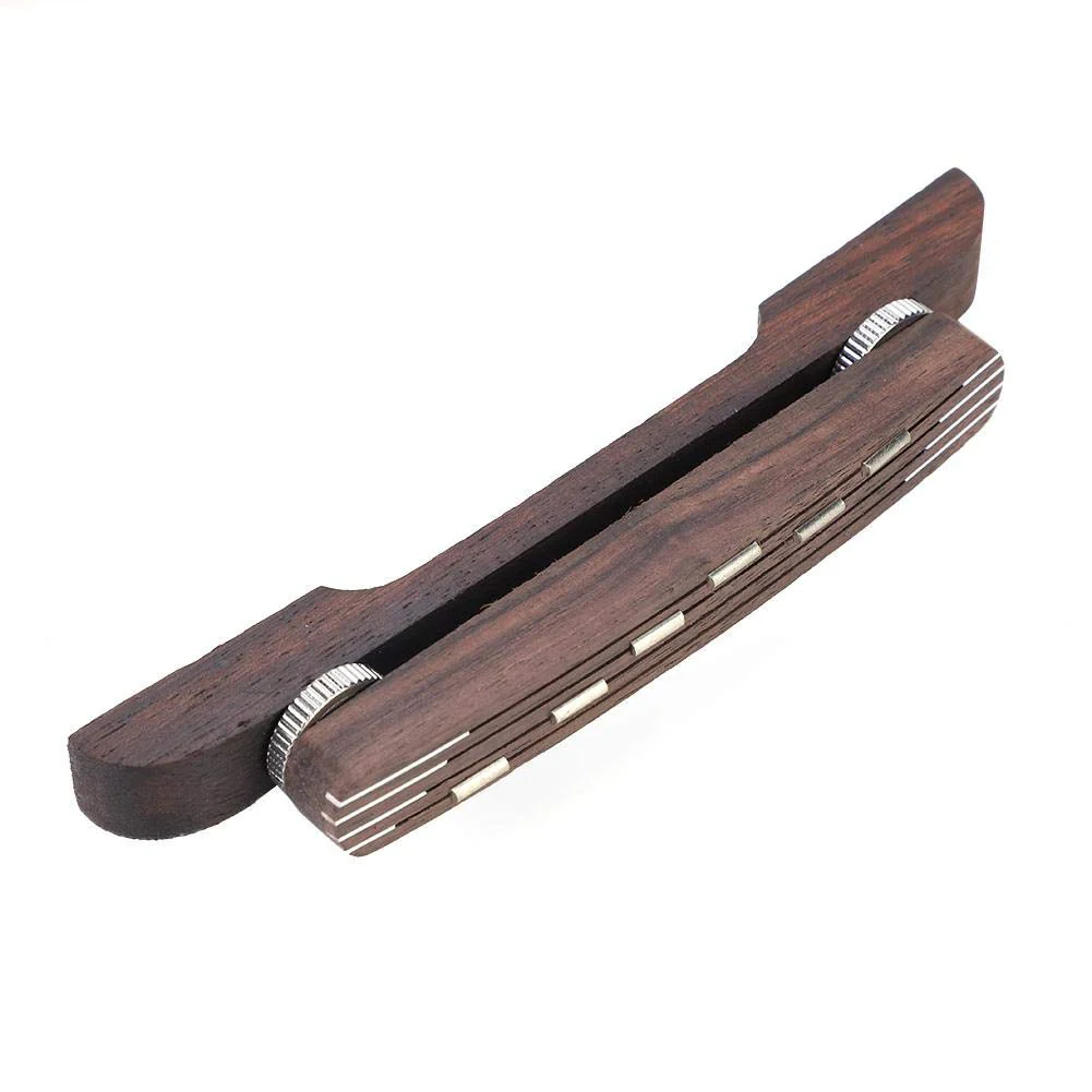 Archtop Jazz Guitar Bridge, Rosewood, Adjustable 6-String Repair Part - Image 8