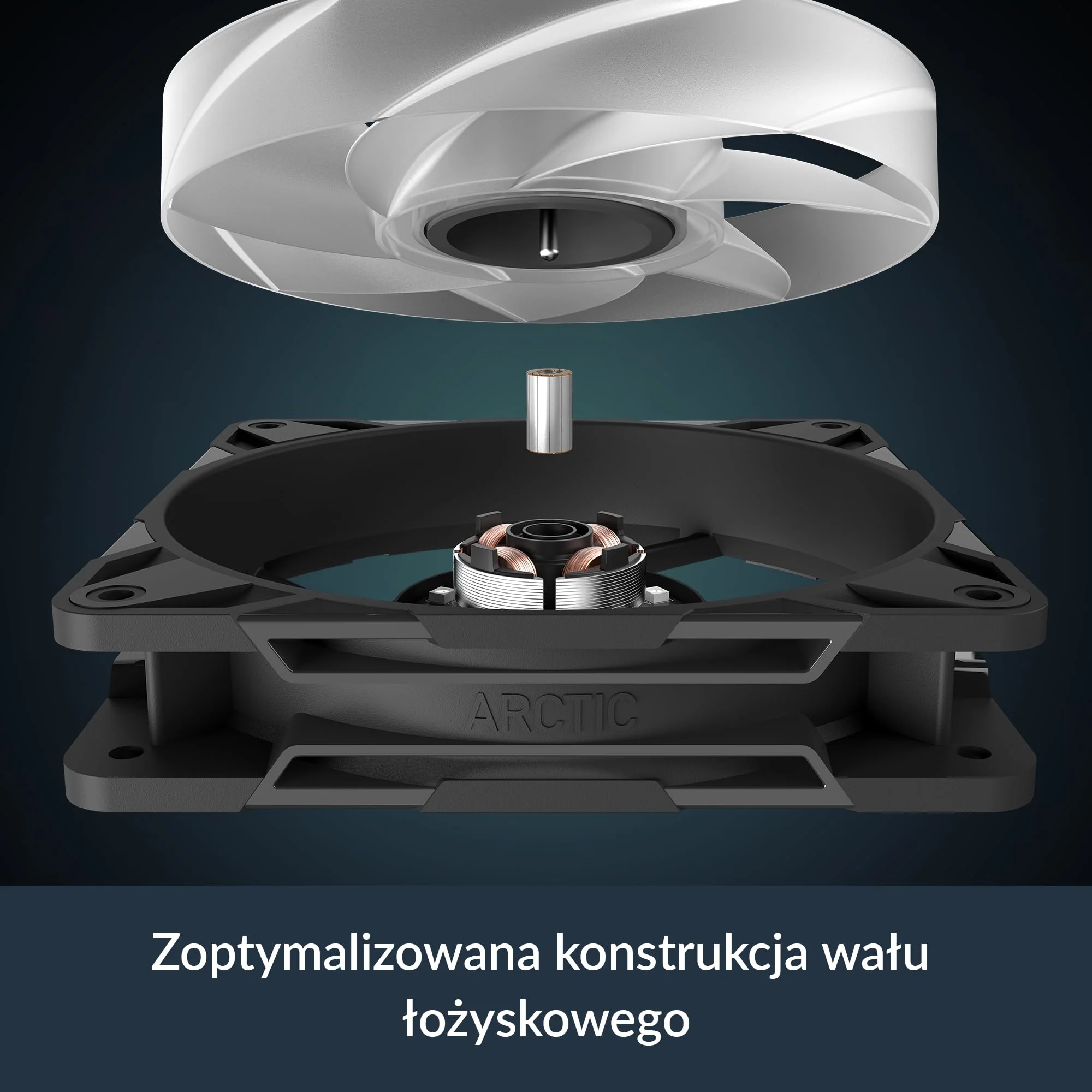 ARCTIC P12 Pro A-RGB - Powerful Premium Fan, 120 mm PWM Fan with Y-Cable Splitter, 600-3000 RPM, 0 RPM <5% PWM, 5V Digital RGB, Fluid Dynamic Bearing, 4-Pin - Black - Image 9