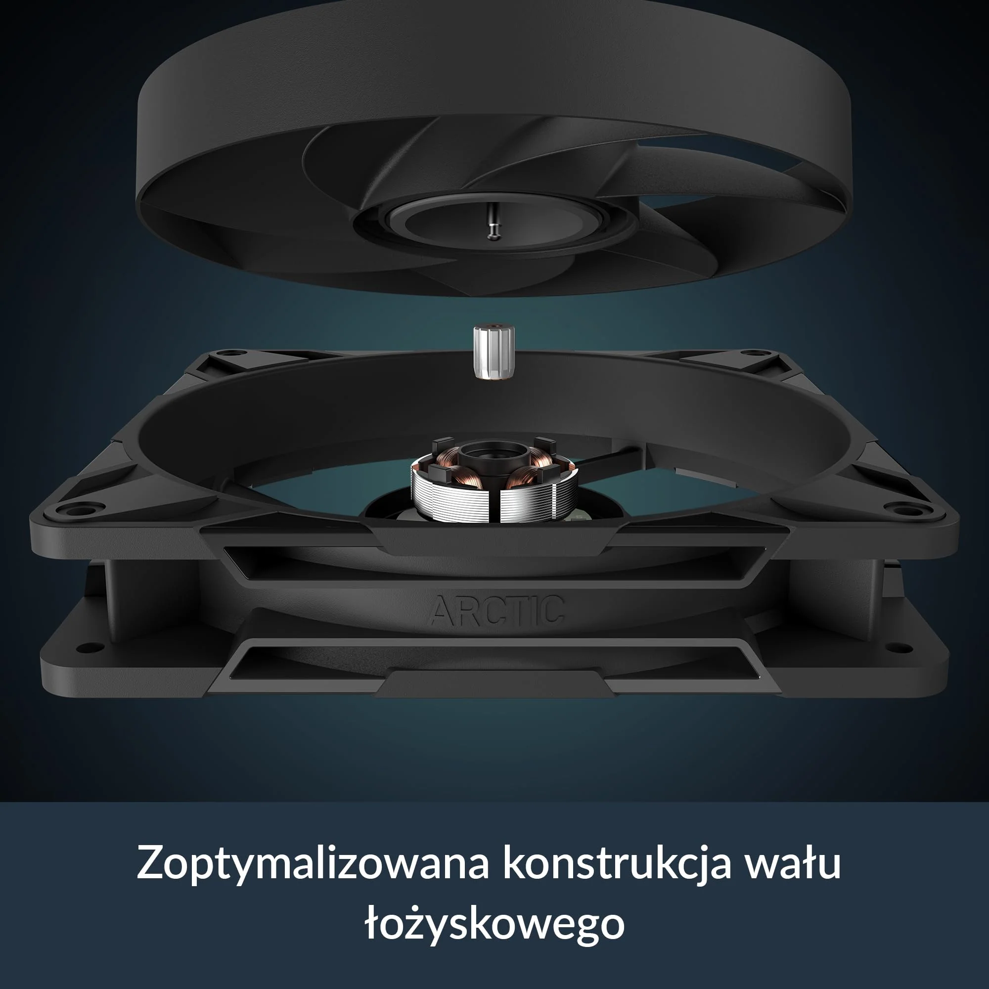 ARCTIC P14 Pro PST - Powerful Premium Fan, 140 mm PWM Fan with Y-Cable Splitter, 400-2500 RPM, 0 RPM <5% PWM, Fluid Dynamic Bearing, 4-Pin - Black - Image 8
