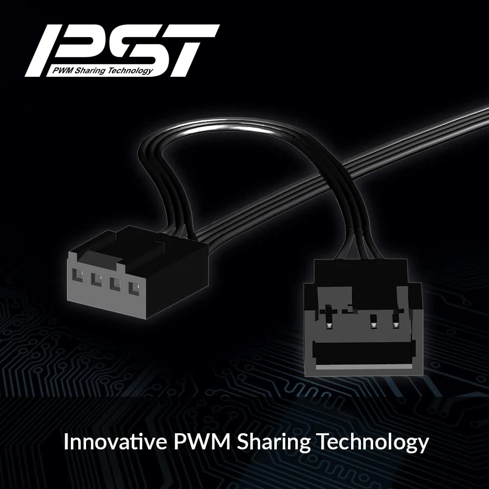 ARCTIC P14 Slim PWM PST - PC Fan, 140mm Case Fan, with PWM Sharing Technology (PST), Pressure-optimised, Quiet Motor, Computer, Extra Slim, 150–1800 RPM - Black - Image 5