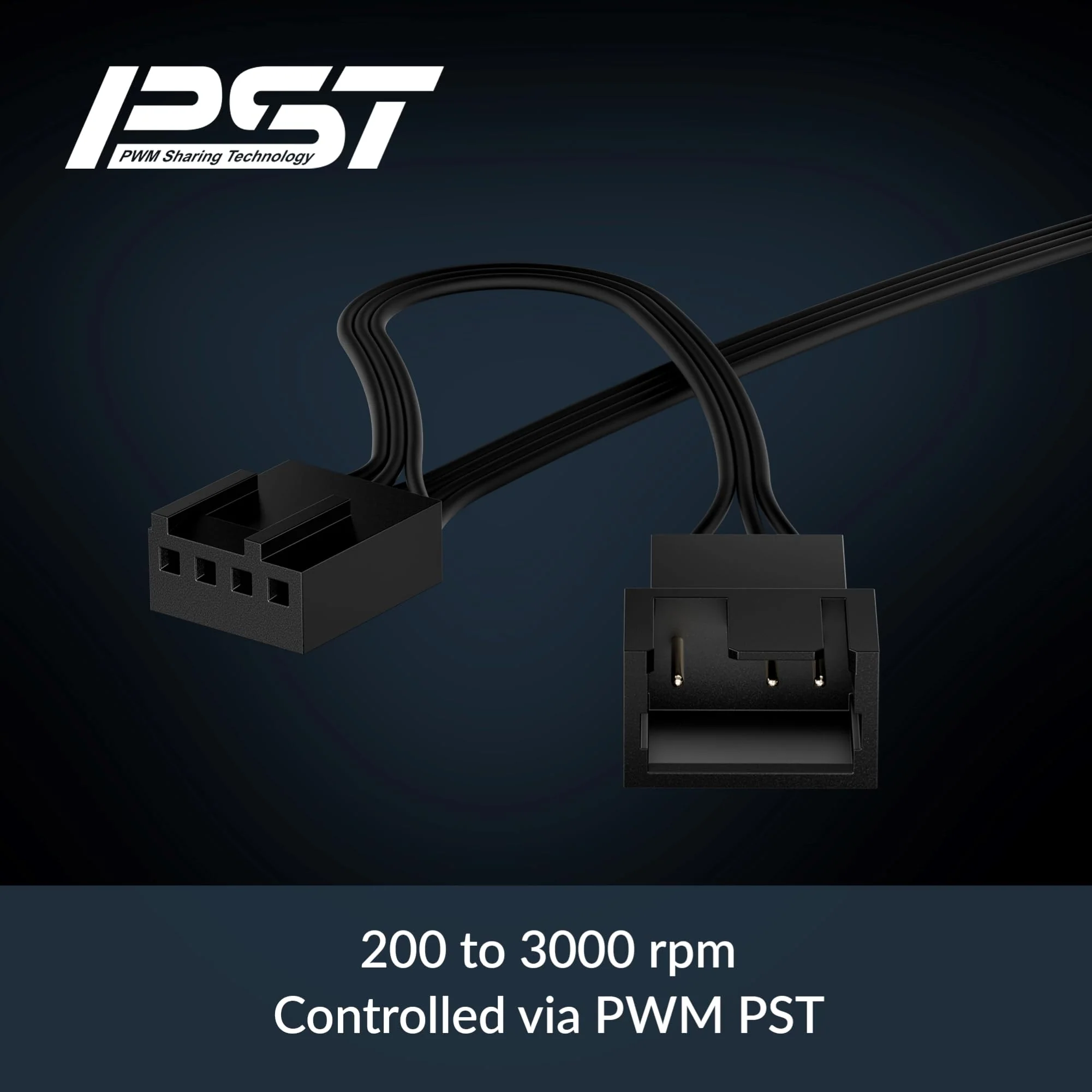 ARCTIC P9 PWM PST - PC Fan, 92 mm PWM case Fan with Cable Splitter, Optimized for Static Pressure, 200-3000 RPM, Quiet and efficient Motor, 0dB Mode - Black - Image 6