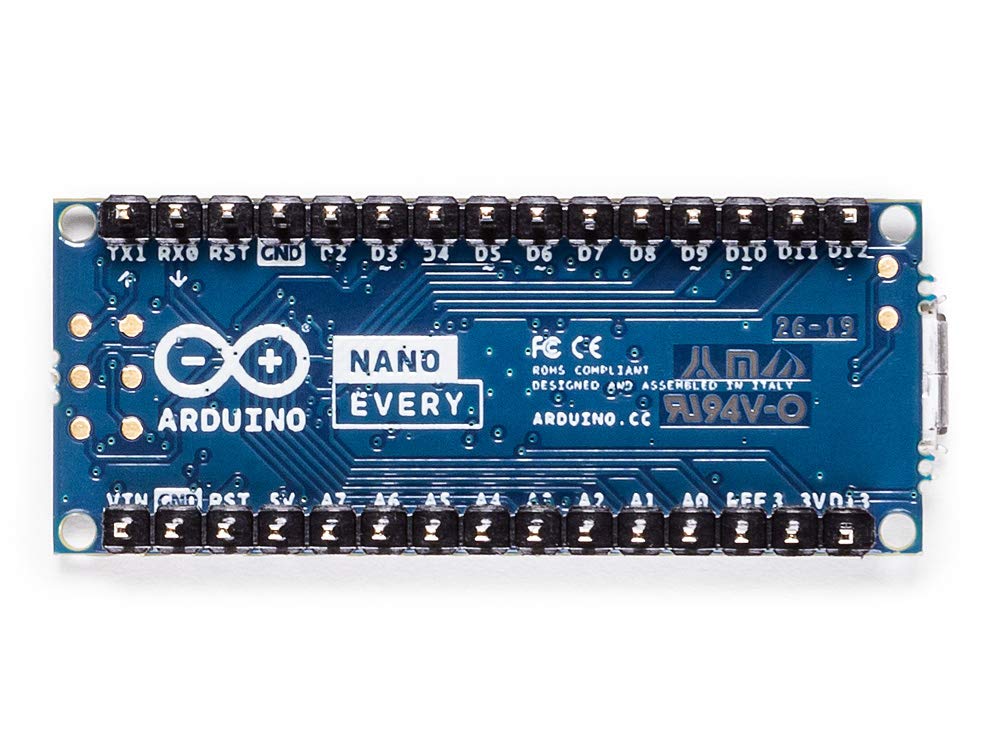 Arduino Nano Every with headers [ABX00033] – Compact ATmega4809 Microcontroller with Micro USB, 20 Digital I/O, 6 Analog Inputs, and Easy Prototyping for DIY Projects - Image 4
