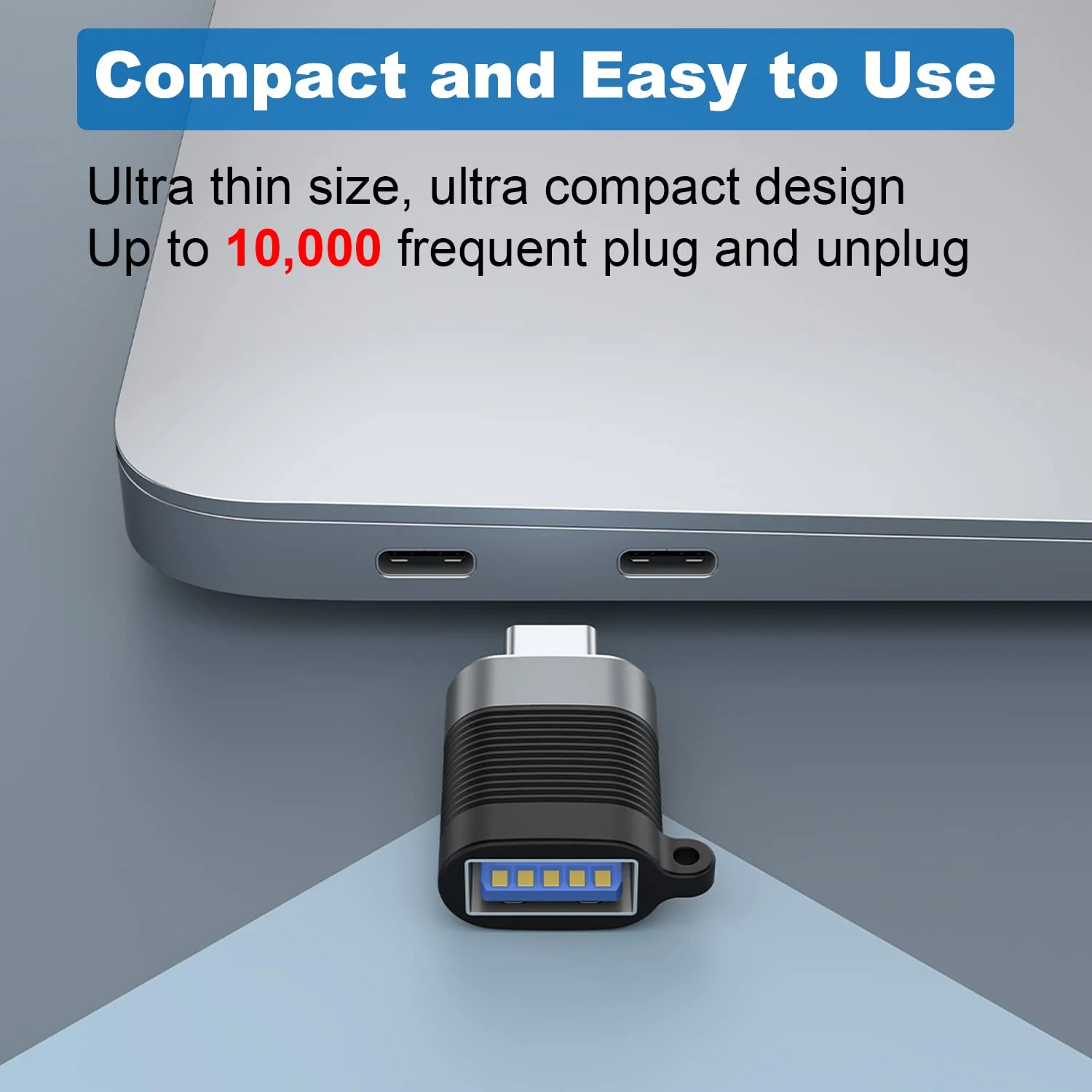 AreMe USB C Adapter (6 Pack), Micro USB Male to USB C Female, USB 3.0 Male to USB C Female, USB Type-C Male to USB 3.0 Female Converter Connector Black and Grey - Image 5