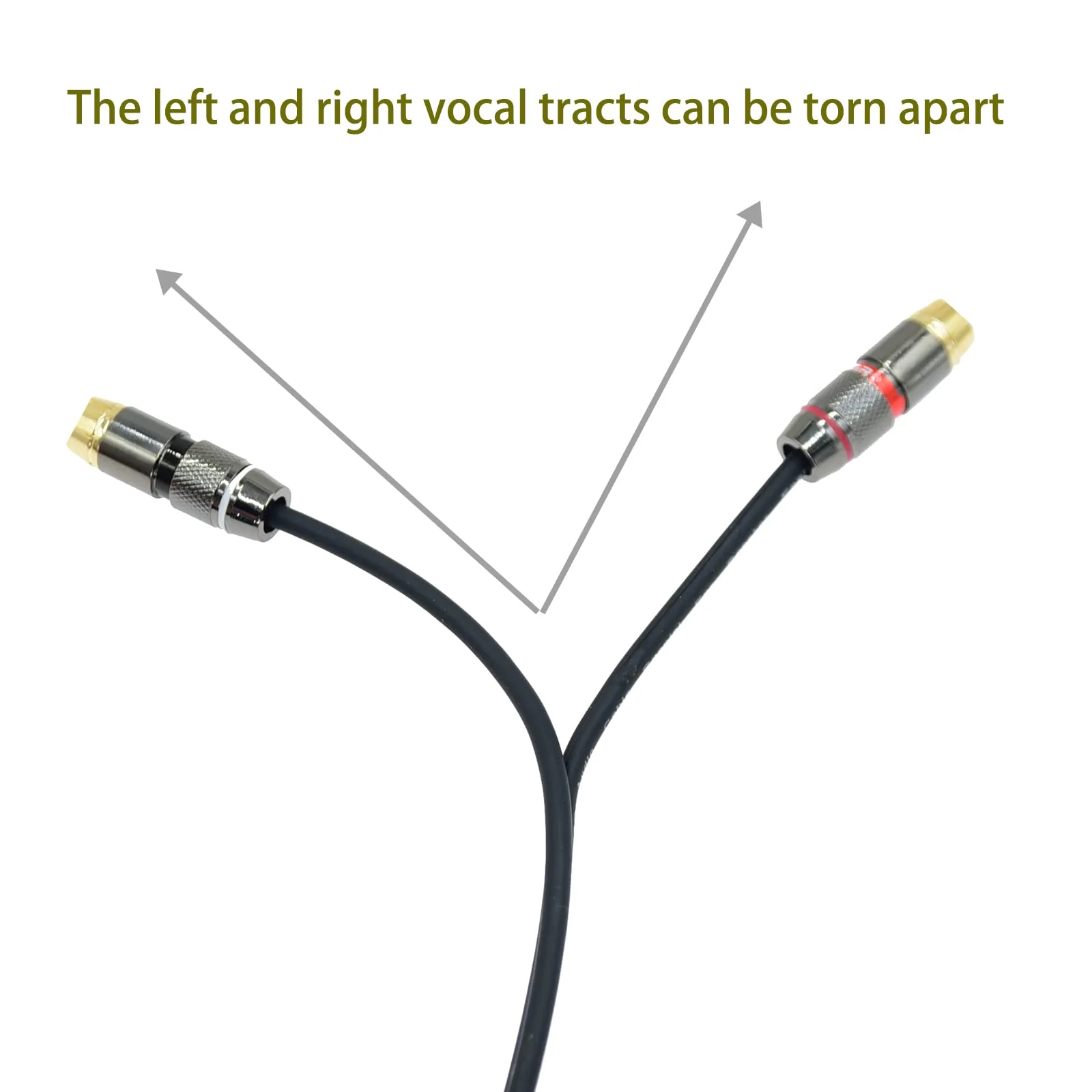 Arklove 1ft XLR Male to 2 RCA Female Plug Y Splitter 1 XLR 3 Pin to Dual RCA Stereo Audio Cable Phono Duplicator Lead Adapter Connector Sound Card eq Microphone Cord 2 x Unbalanced(1 Pack) xlr-2rca female - Image 2