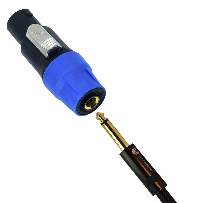Arklove Speakon to 1/4 Female Adapter na4ljx Connector Upgraded 1/4" inch ts Jack to NL4FC Male Converter are for Converting Cable to NL4FC Plug for pa dj Speaker/Amplifier/Mixer (Adapter - 4PCS) - Image 3