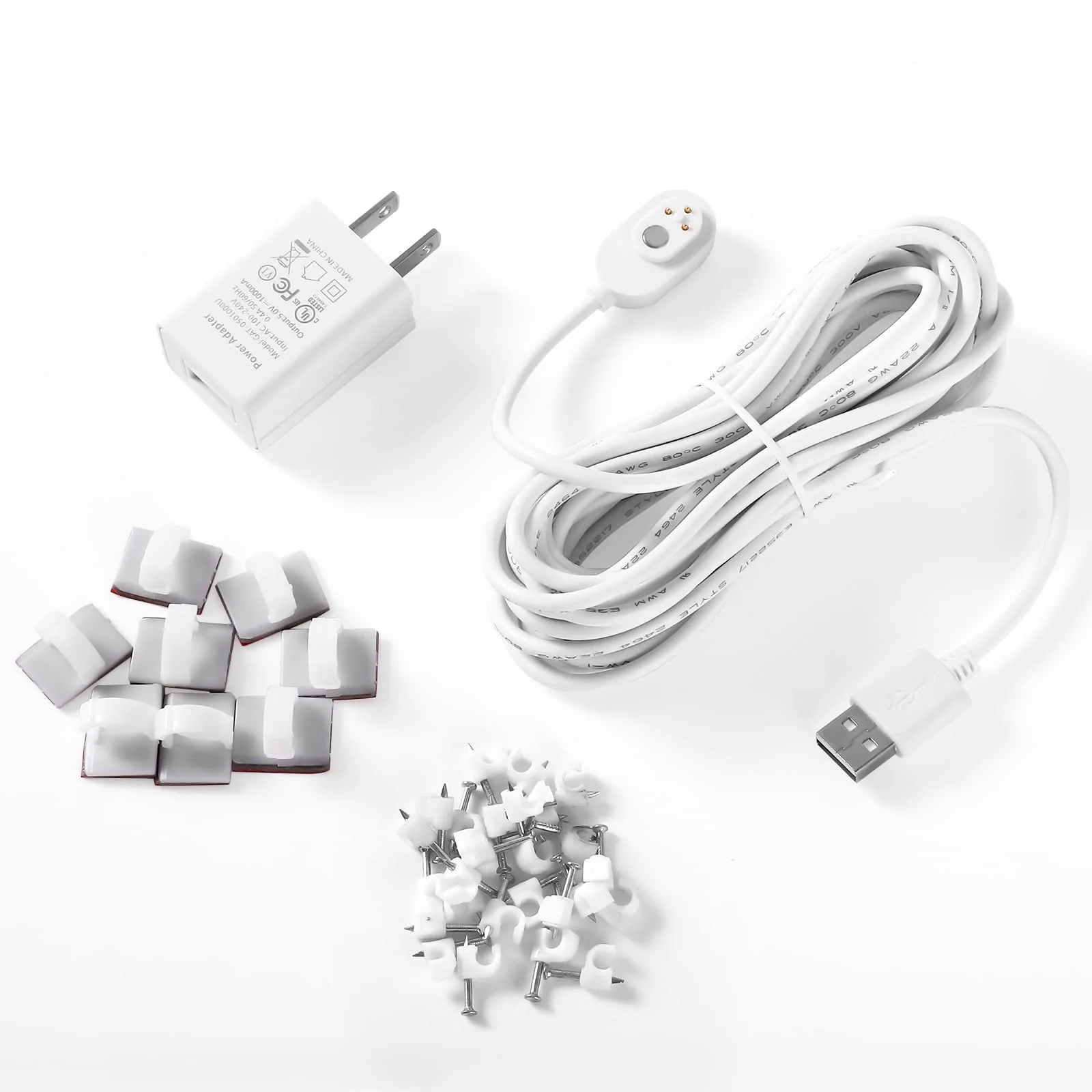 Arlo Camera Charger outdoor&Indoor, Power for Arlo Pro 3, Arlo Pro 4, Arlo Ultra, Arlo Ultra 2,Pro 5S 2K,16ft Long Charging Cable white - Image 5