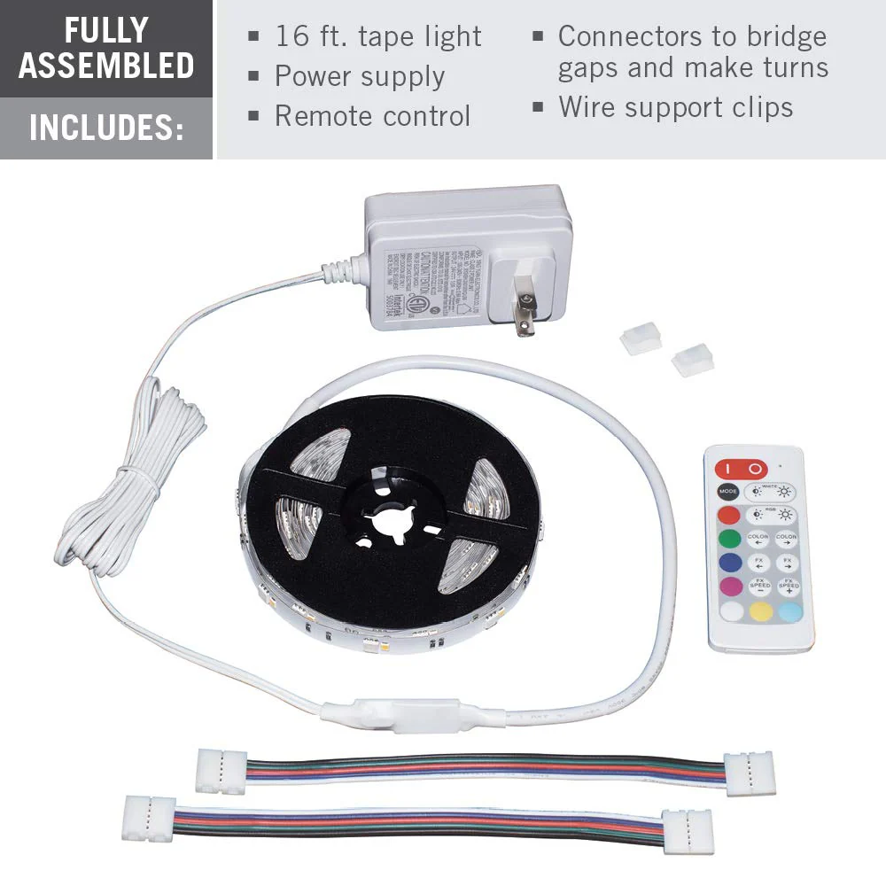 Armacost Lighting 423501 Multi-Color + White LED Tape Light Kit Multicolor Multi Color + White - Image 10
