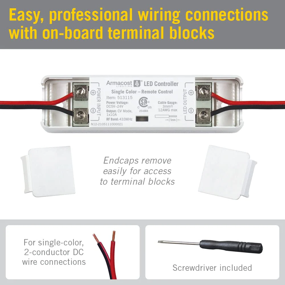 Armacost Lighting 513115 Proline White or Single Color LED Lighting Controller Series 1 - Image 4