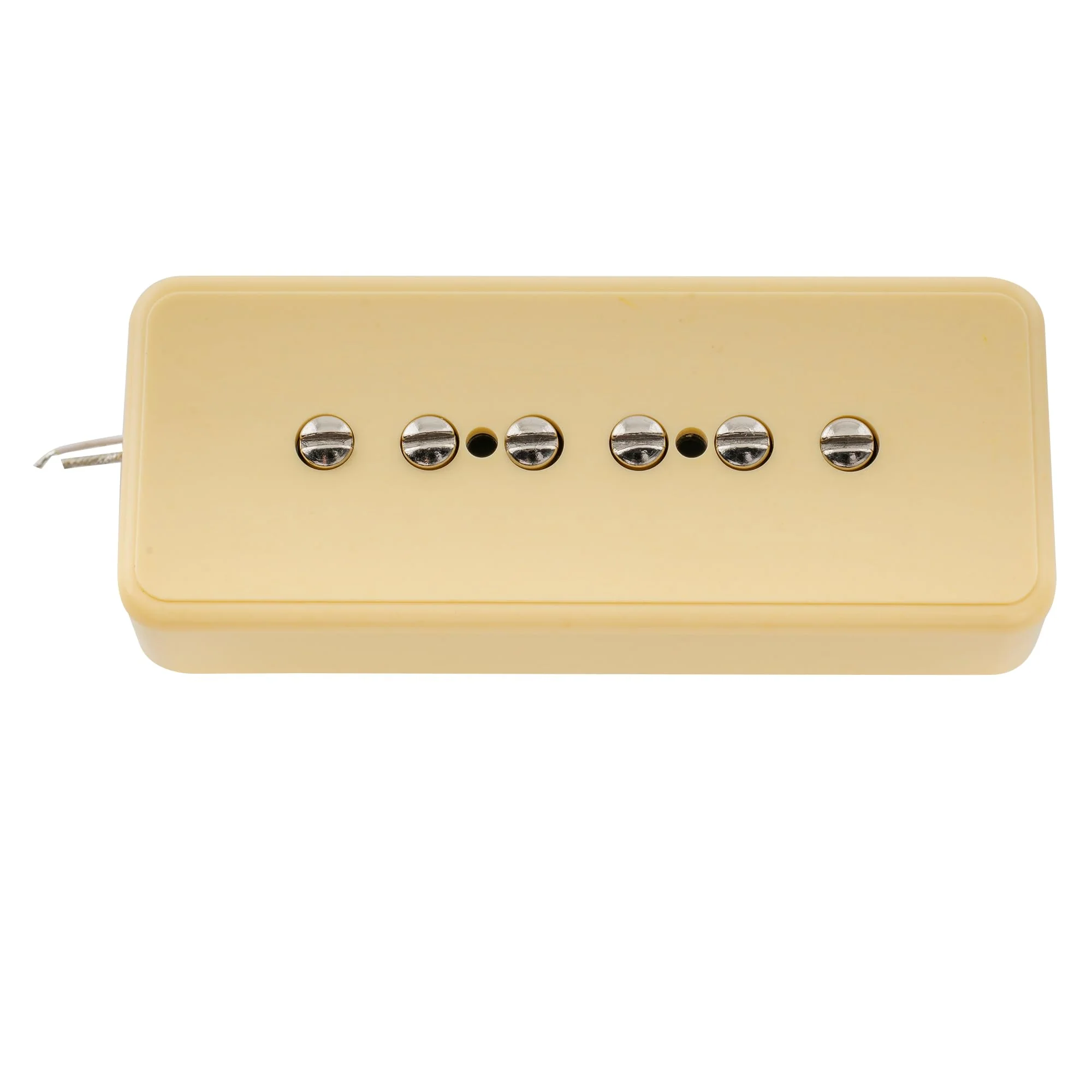 Artec ASA90 Alnico 5 Soapbar Type P90 Single Coil Pickup Electric Guitar Neck Pickup 7.5K, Cream Cream Neck - Image 4