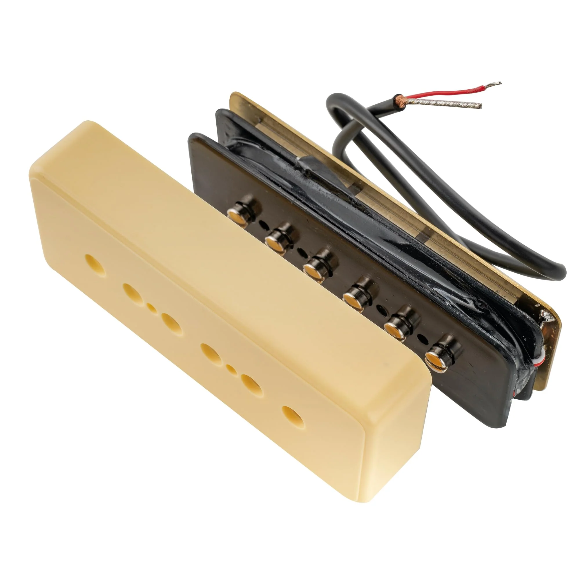 Artec ASA90 Alnico 5 Soapbar Type P90 Single Coil Pickup Electric Guitar Neck Pickup 7.5K, Cream Cream Neck - Image 6