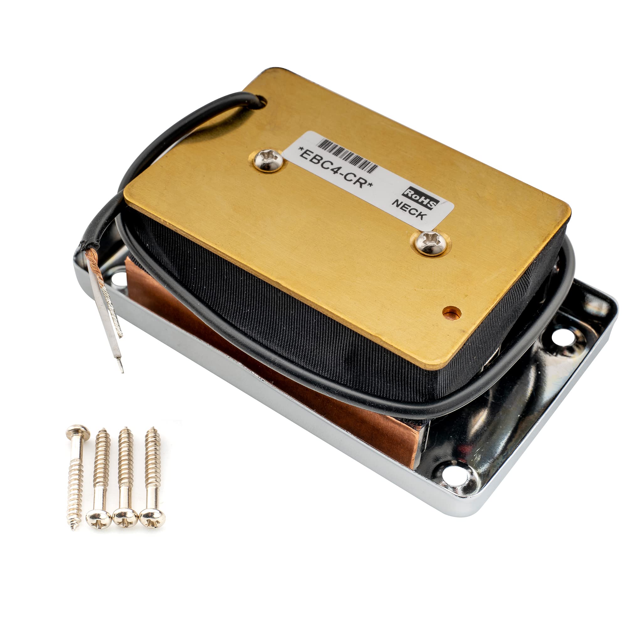 Artec EBC4 Ceramic Sidewinder Mudbucker Style Bass Pickup Neck Pickup 30K for Epiphone/USA SG EB Style Electric Bass, Chrome - Image 5