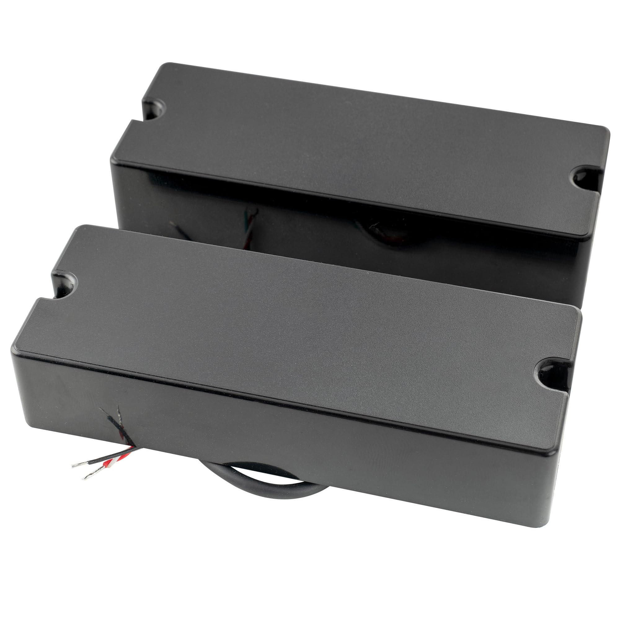 Artec MDC5 Ceramic Magnet Soapbar Style Bass Pickup Neck Bridge Pickups Set 14.4K for 5-String Bass, Black Black Set - Image 6