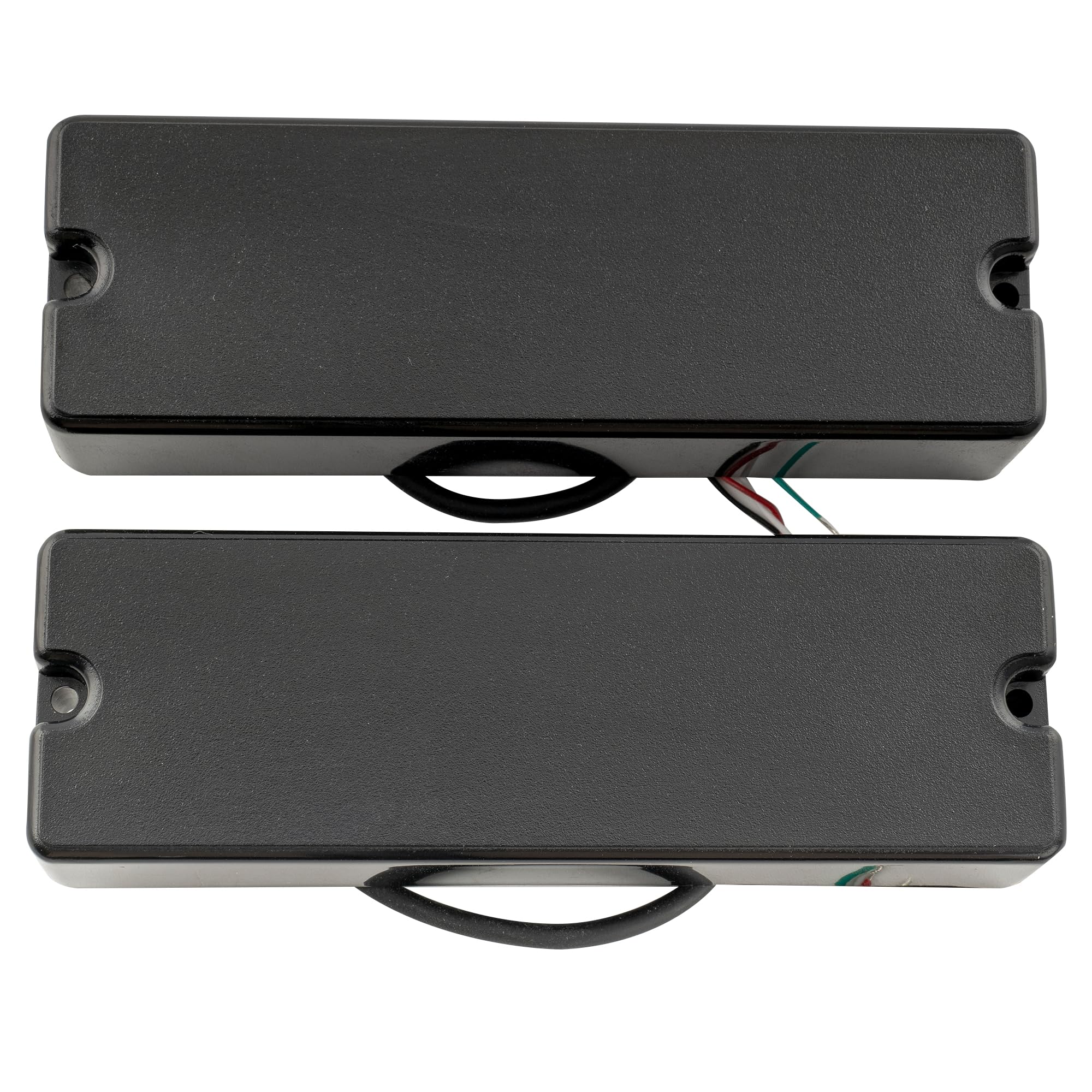Artec MDC6 Ceramic Magnet Soapbar Style Bass Pickup Neck Bridge Pickups Set 16K for 6-String Bass, Black Black Set - Image 4