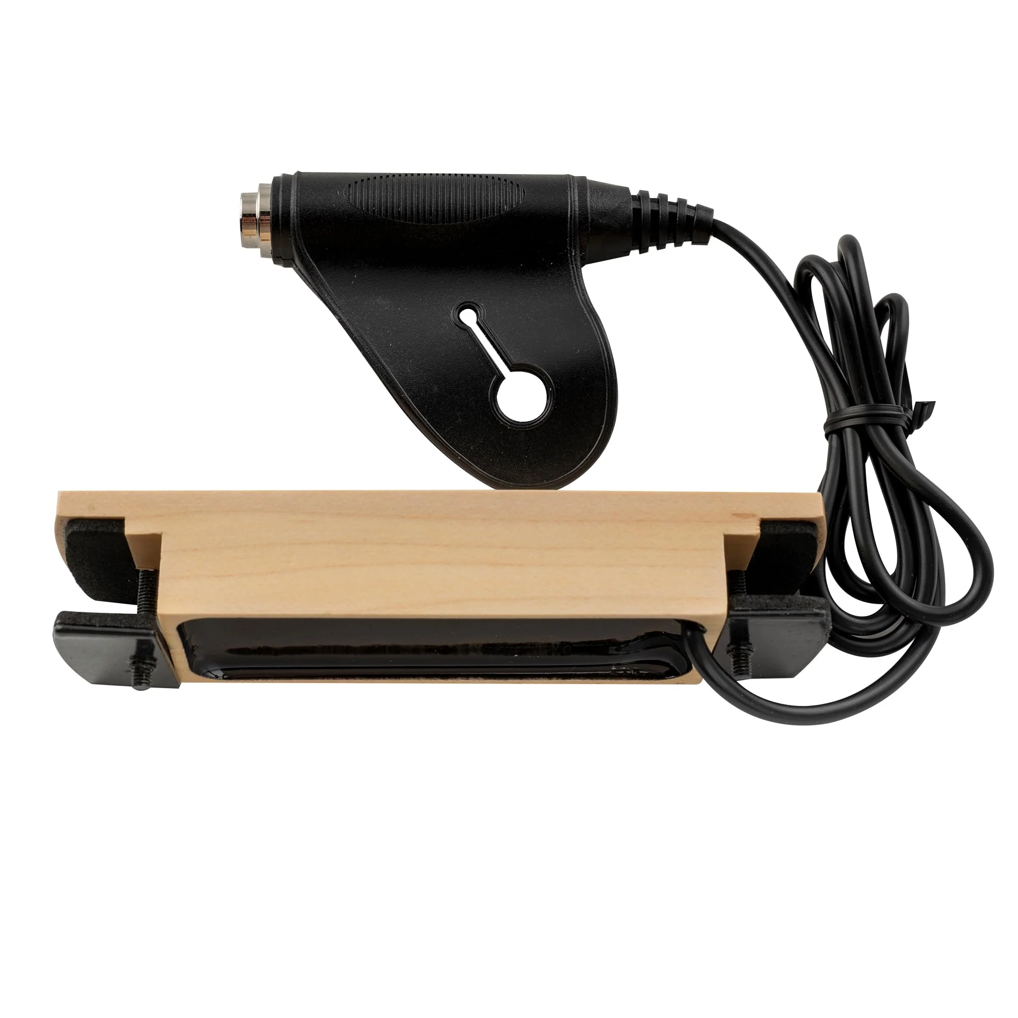 Artec WSHD-OSJ Ceramic Magnet Humbucker Maple Wood Cover Soundhole Pickup 8.4K with OSJ Jack for Acoustic Guitar Maple Cover - Image 3