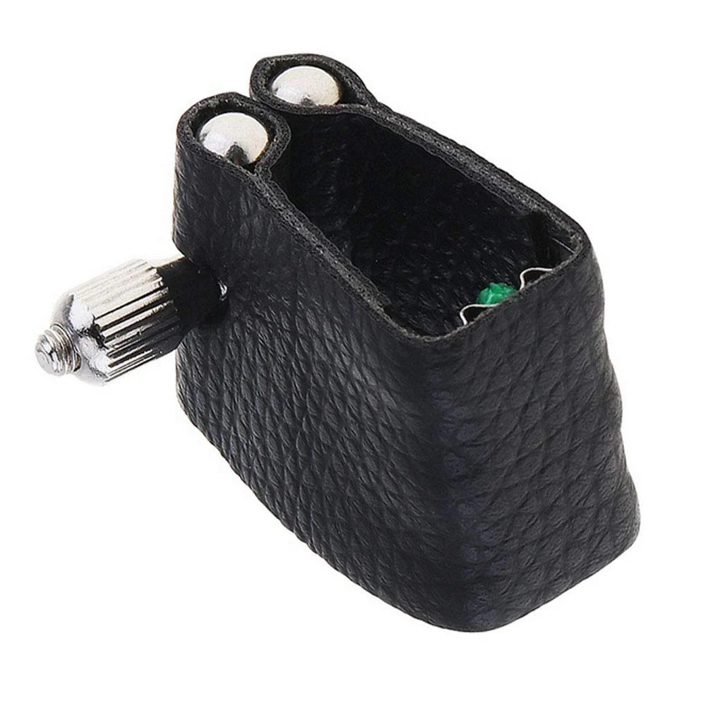 Artificial Leather Clarinet Mouthpiece Ligature Fastener Compact Durable Black - Image 4