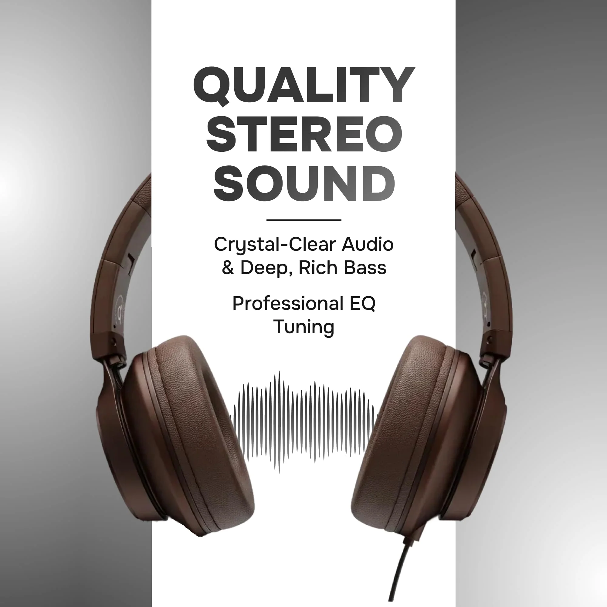 ARTIX Over Ear Headphones Wired with Microphone and Volume Control, Foldable Noise Isolating Headset with Deep Bass for School, Laptop, Computer, Chromebook, Tablet, Travel (3.5mm Jack) Mocha Mousse - Image 2