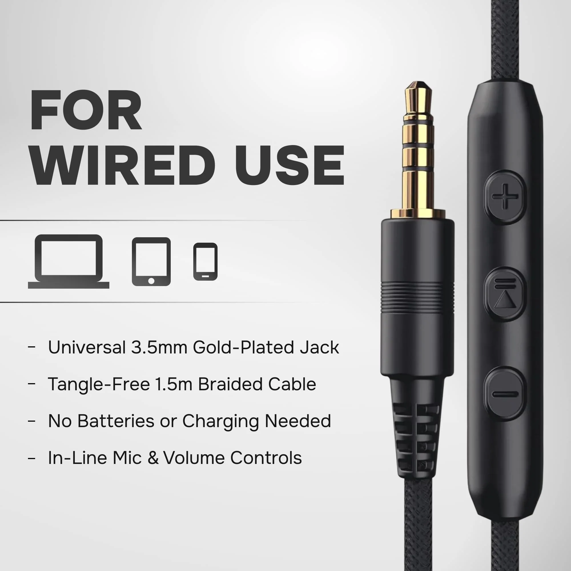 ARTIX Over Ear Headphones Wired with Microphone and Volume Control, Foldable Noise Isolating Headset with Deep Bass for School, Laptop, Computer, Chromebook, Tablet, Travel (3.5mm Jack) Mocha Mousse - Image 3
