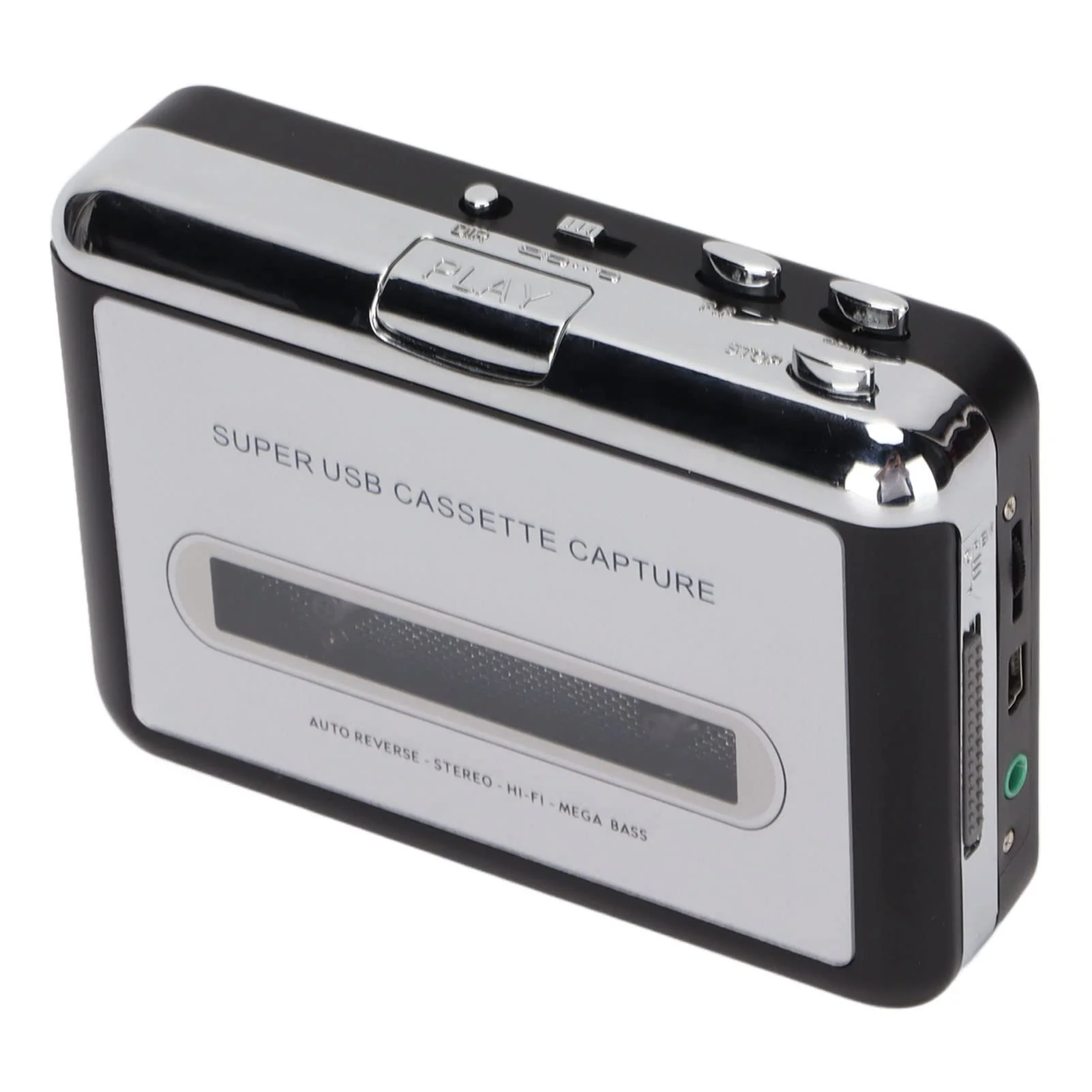 ASHATA Cassette to MP3 Converter Player, Portable Cassette Player with Headphones, 3.5mm Audio Jack, Convert Tapes to MP3 Cassette Tape Player for Laptop PC Car EC218 - Image 5