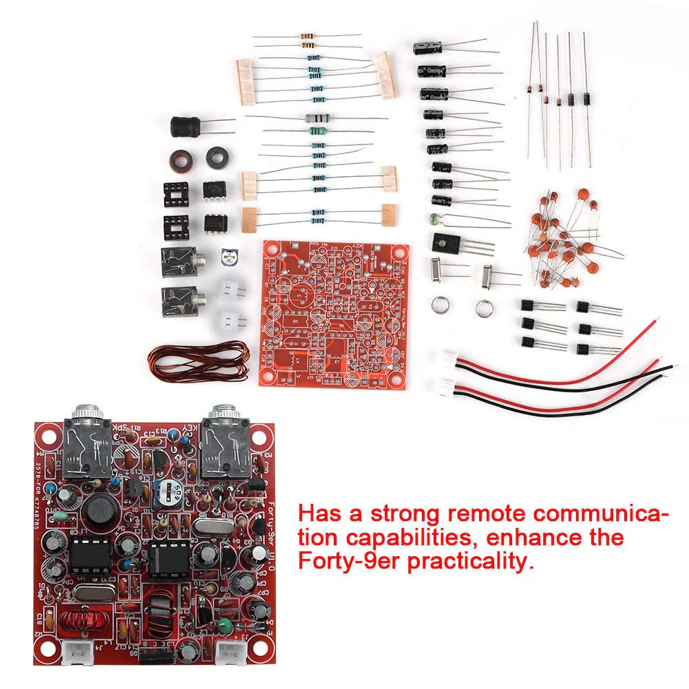 ASHATA CW Transceiver Kit, CW QRP Ham Amateur Shortwave Radio Transceiver Including Unsoldered Circuit Board Scattered Components Kit Circuit Diagram - Image 2