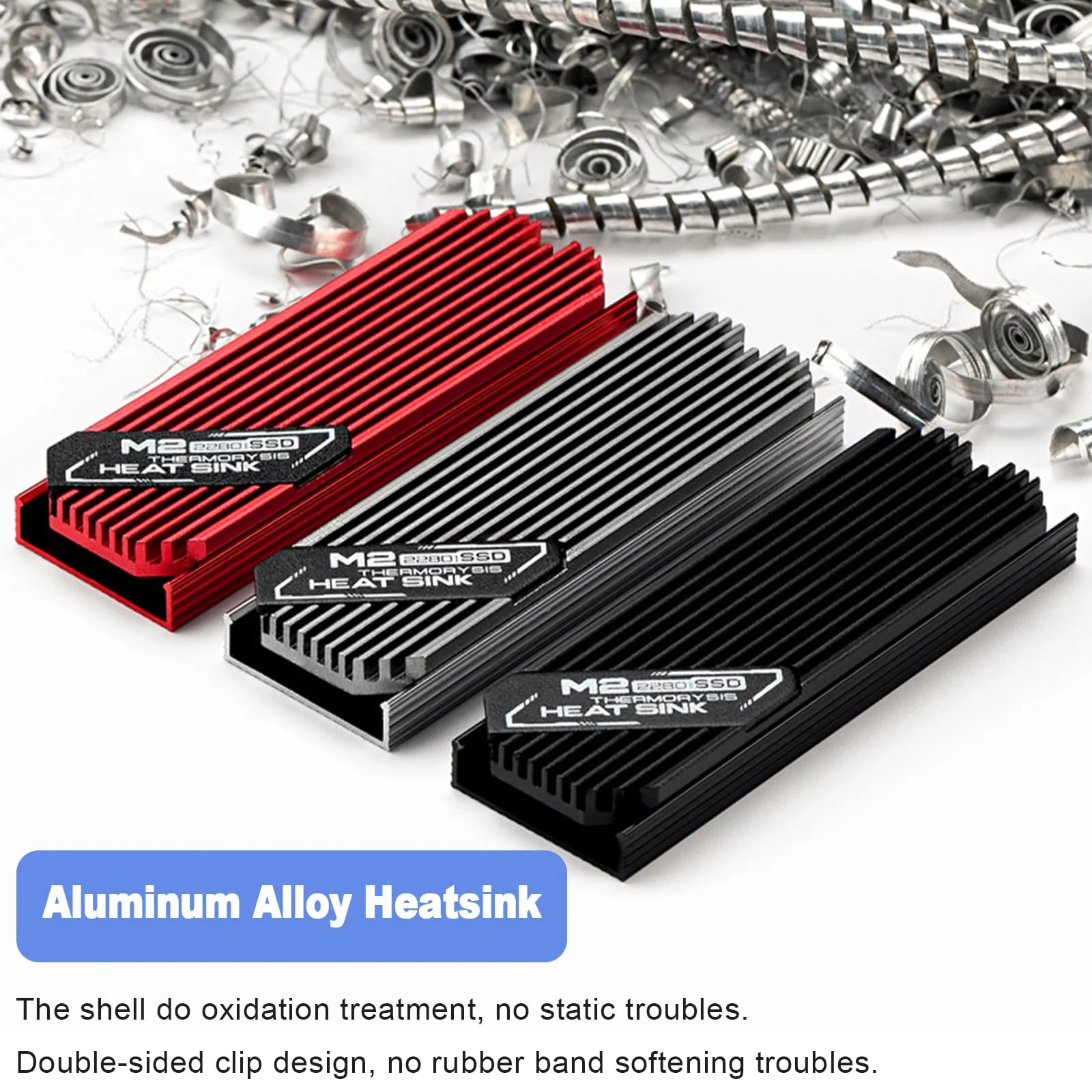 ASTARON M.2 SSD Heatsink 2280 Thin Cooler with Nano Thermal Pads (0.5mm-1mm) NVME M2 Thermal Pad Double-Sided Heat Sink for PC/PS5/Gaming Laptops (Black) Black - Image 5