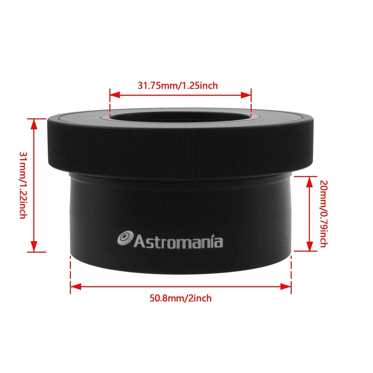 Astromania 1.25" / 2" Twist-lock adapter - firmly and gently holds and centres your eyepieces - Image 4
