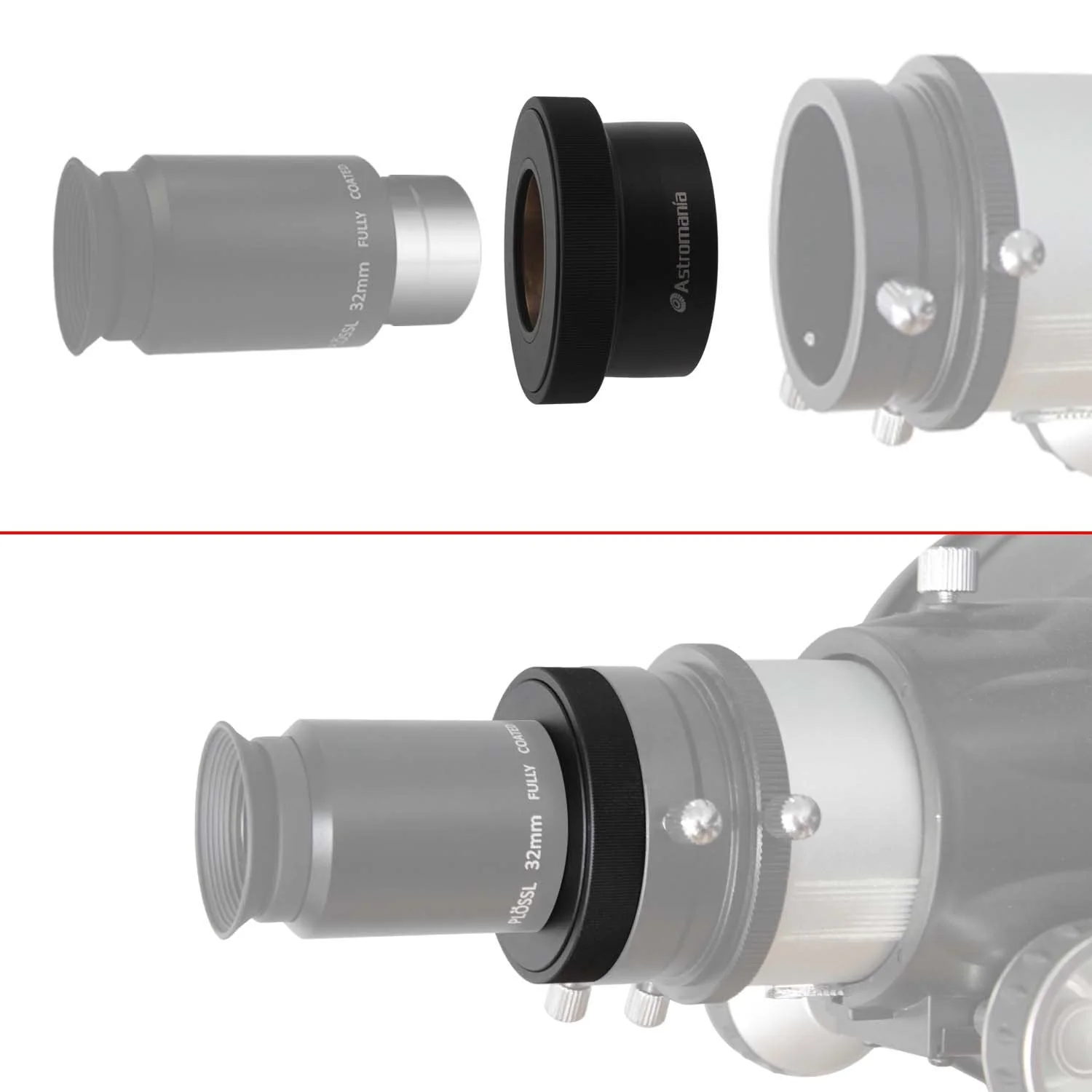 Astromania 1.25" / 2" Twist-lock adapter - firmly and gently holds and centres your eyepieces - Image 7