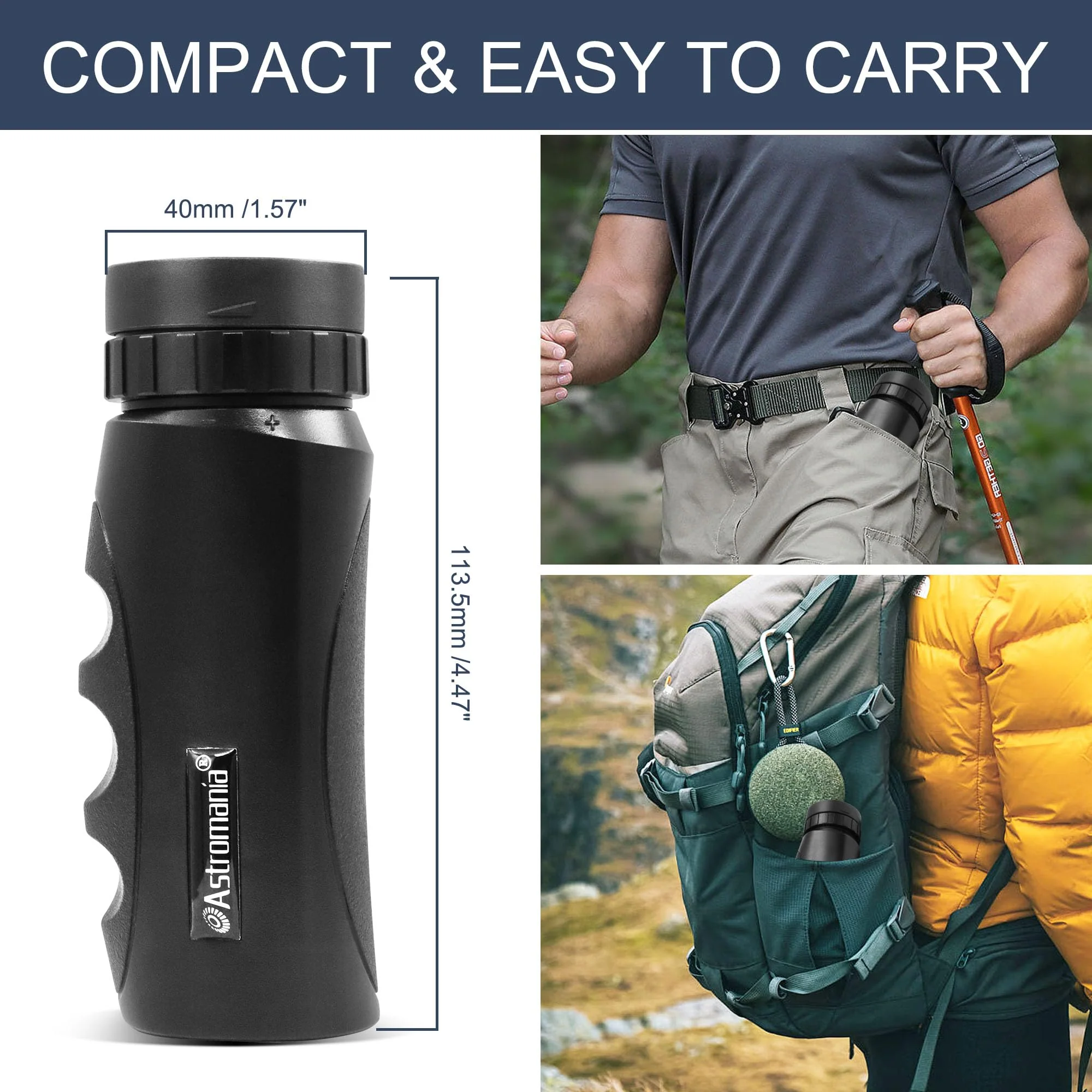Astromania Upgraded 10x25 Waterproof Compact Monocular, Smaller Size Easier to Carry Around for Bird Watching Hunting Camping Hiking Sport Game Concerts - Image 6