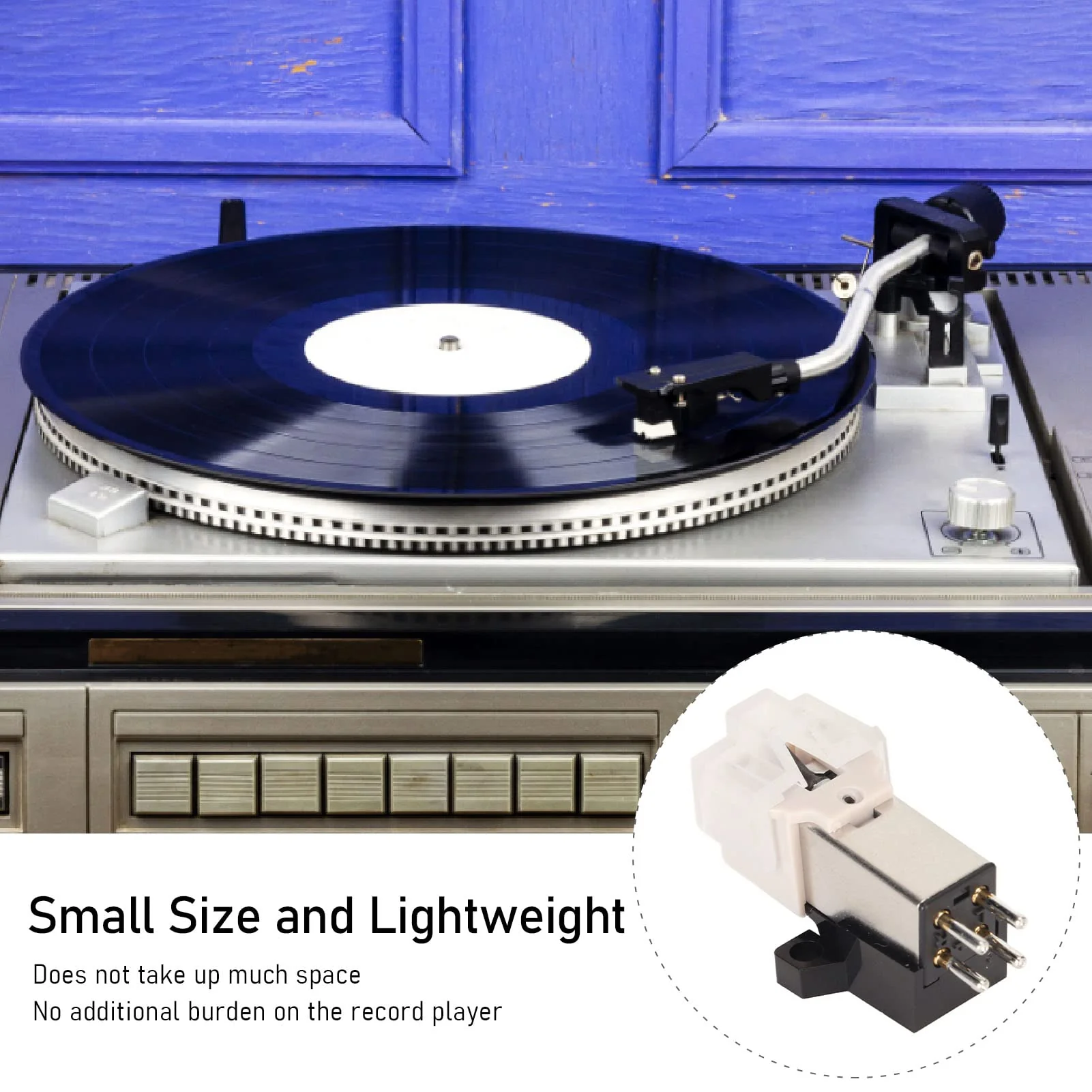 AT-3600L Magnetic Cartridge, Magnetic Cartridge with Needle, High Accuracy Replacement Magnet Turntable Cartridge for Turntable Record Player - Image 2