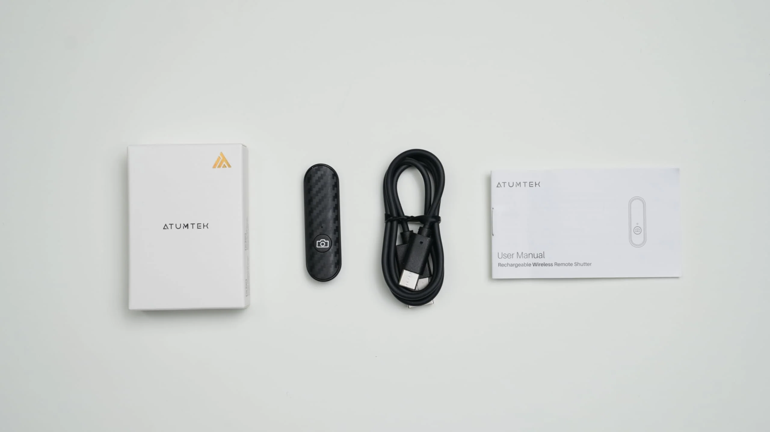 ATUMTEK Bluetooth Remote Shutter, Carbon Fiber Design, Rechargeable Camera Remote Control for iOS & Android Smartphones, Compact and Portable, with Type-C Charging, 10m Remote Range, Bluetooth 5.0 Black - Image 12