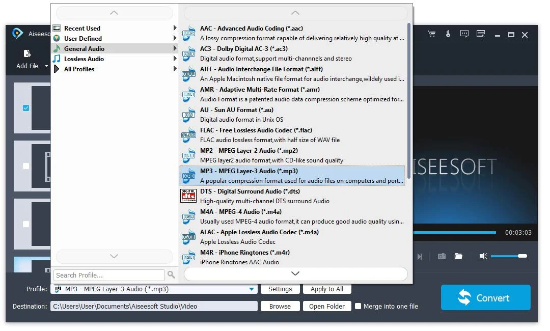 Audio Converter - Edit and convert your sound and music files to other audio formats - easy audio editing software - compatible with Windows 10, 8 and 7 - Image 4