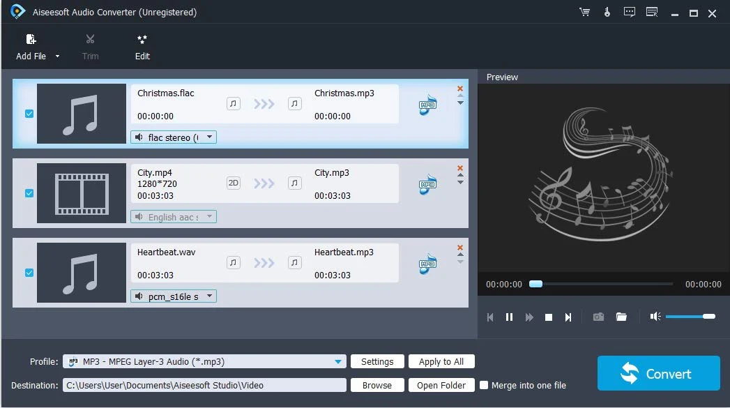Audio Converter - Edit and convert your sound and music files to other audio formats - easy audio editing software - compatible with Windows 10, 8 and 7 - Image 6