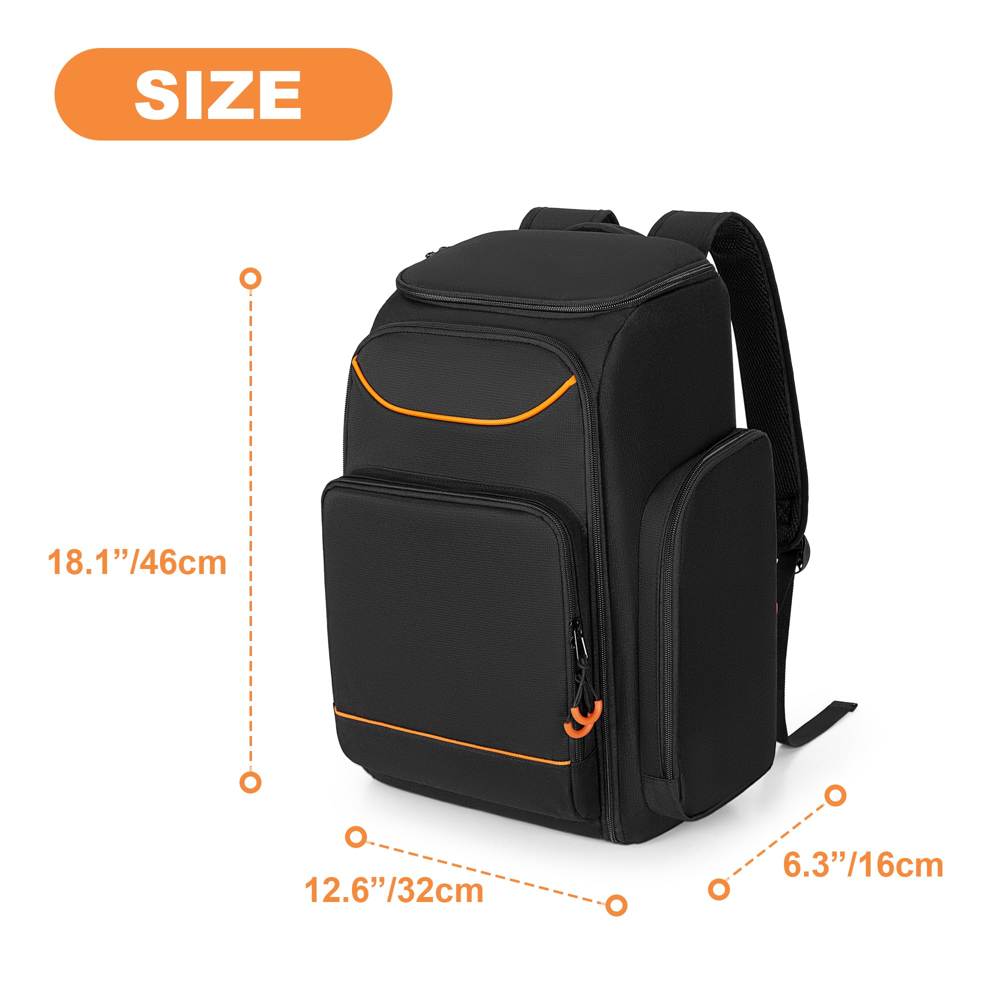 Audio Mixer Backpack Compatible with RODECaster Pro/RODECaster Pro II/RC Duo, DJ Mixer Travel Bag Case for Microphones and More Podcast Equipment(Patent Design) - Image 5