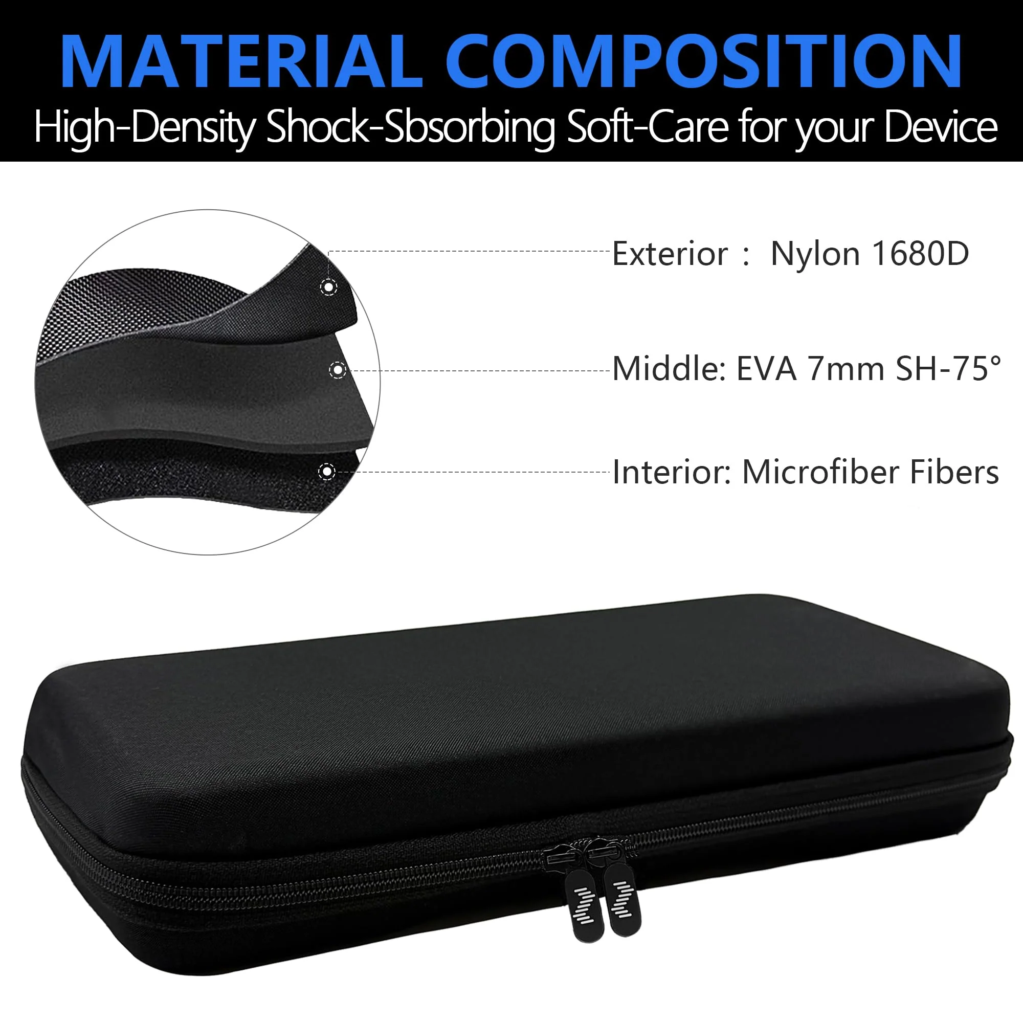 Audio Sampler Synthesizer Case Compatible with Teenage Engineering OP-1 Field/OP-XY, Portable Music Gear Storage Bag with Top Mesh Pocket and Groove Structure for Easy Access - Image 4