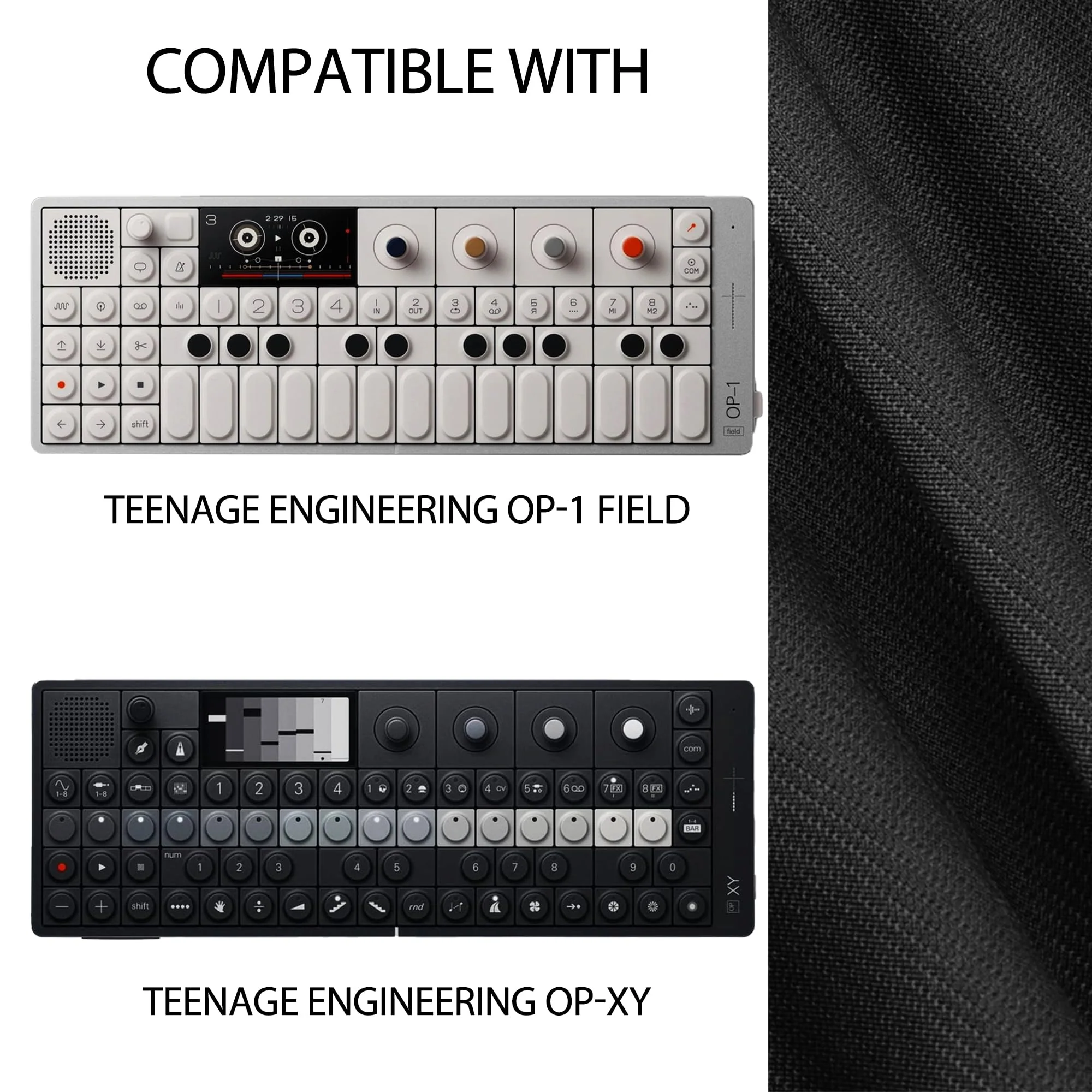 Audio Sampler Synthesizer Case Compatible with Teenage Engineering OP-1 Field/OP-XY, Portable Music Gear Storage Bag with Top Mesh Pocket and Groove Structure for Easy Access - Image 6