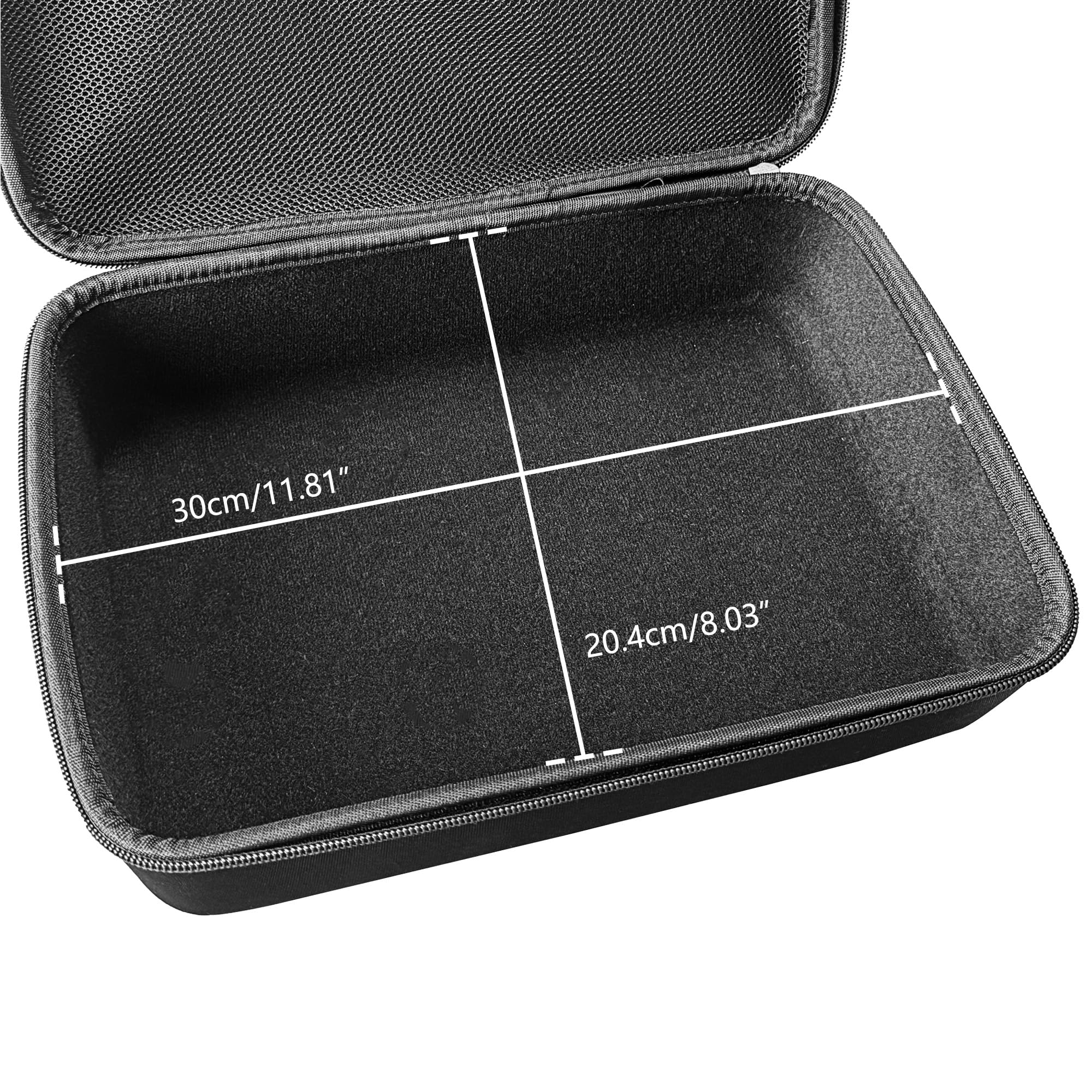 Audio Samplers Case Compatible with Roland SP-404MKII, SP-404A, SP-404SX, SP-404, Smooth Dual Zippers, Spacious Top Mesh Pocket for Accessories,Soft and Comfortable Handle,Make travel easier - Image 2