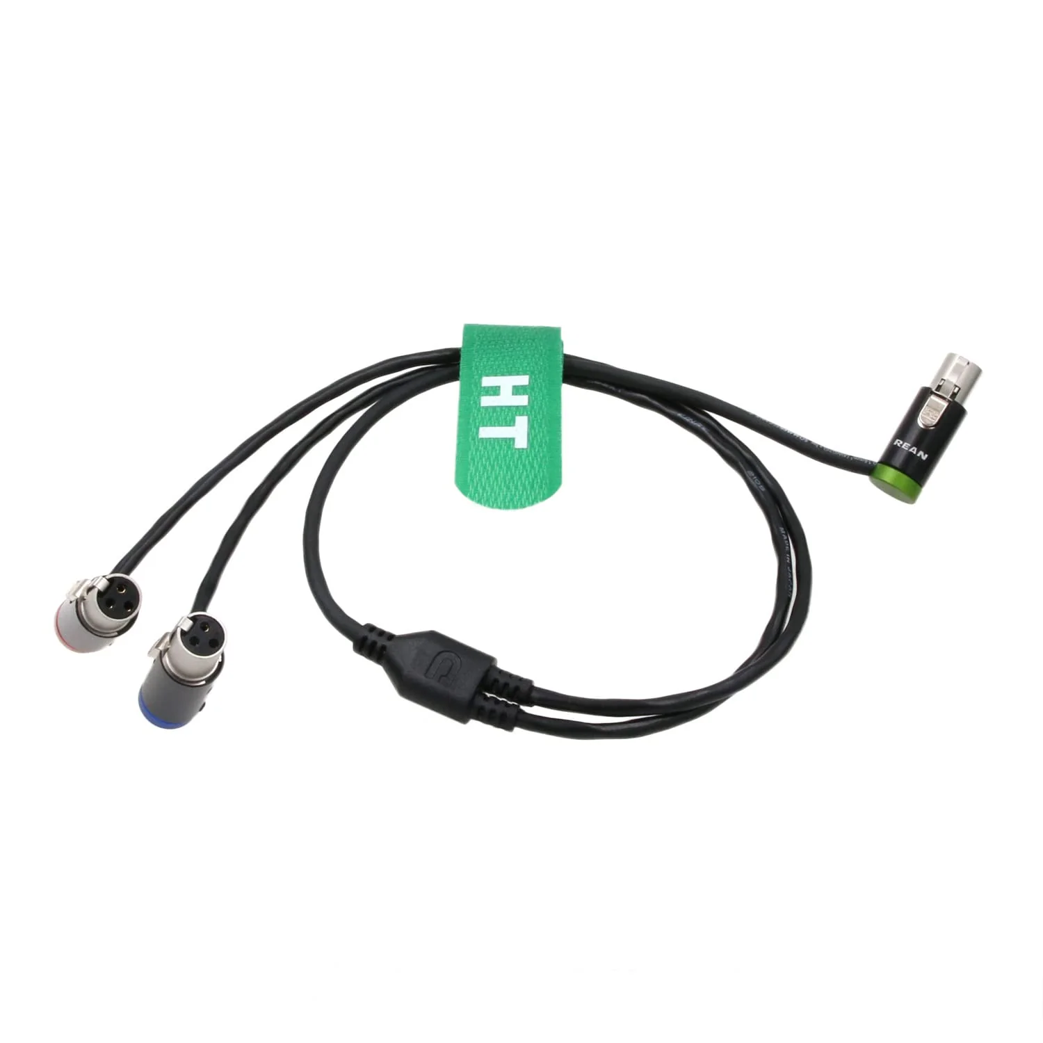 Audio Y Cable for Zaxcom QRX200 Lectrosonics SRc5P Receiver to Camera Mixer Recorder, Low-Profile TA5F to TA3F 20" - Image 3