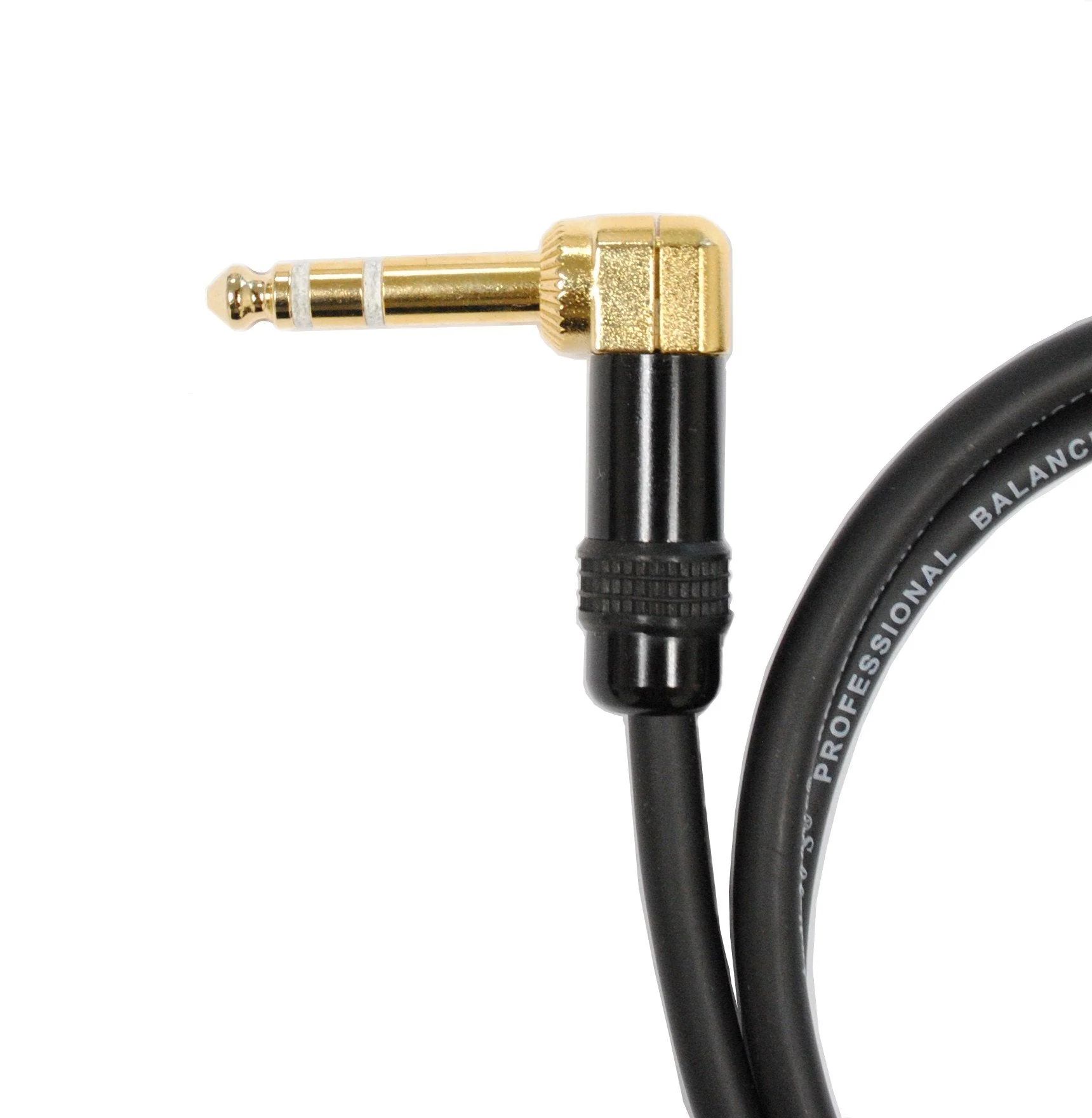 Audio2000's C14006BP2 6Ft 1/4" TRS Right Angle to XLR Male Cable (2 Pack) - Image 2