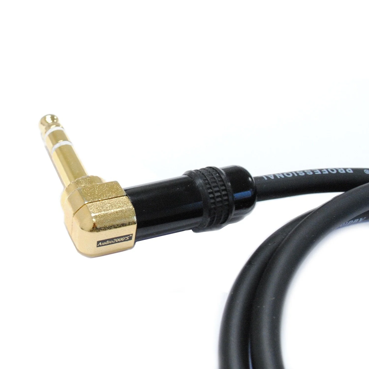 Audio2000's C26001P2 1 Ft 1/4" TRS Right Angle to 1/4" TRS Cable (2 Pack) - Image 3