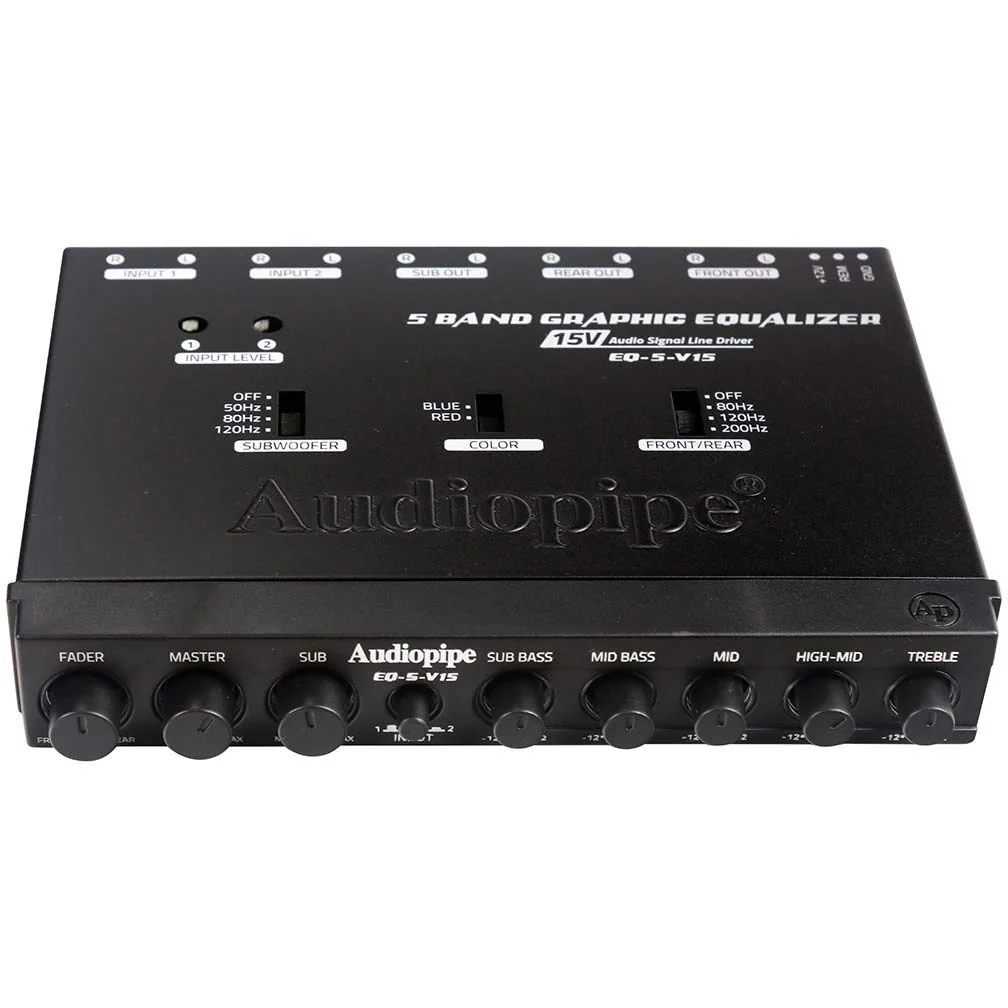 AUDIOPIPEMAP Audiopipe 5 Band Graphic EQ - Image 2