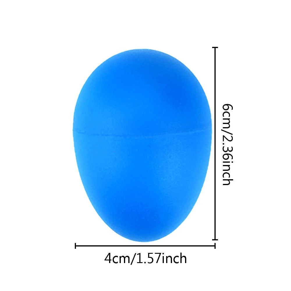 Augshy 40PCS Plastic Egg Shakers Percussion Musical Maracas Easter Eggs with a Storage Bag for Music Learning DIY Painting(8 - Image 2