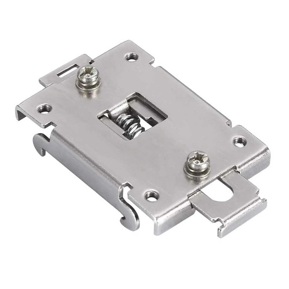 AUNMAS DIN Rail Mounting Clip, Chinese Standard 35mm Din Rail Fixed Din Rail Kit Din Rail Mounting Bracket Solid State Relay Clip Clamp With 2 Mounting Screws
