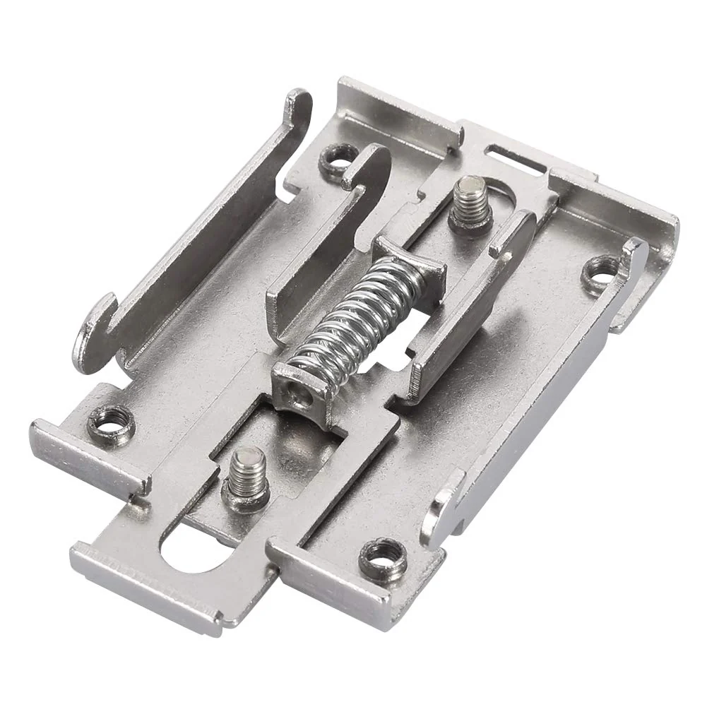 AUNMAS DIN Rail Mounting Clip, Chinese Standard 35mm Din Rail Fixed Din Rail Kit Din Rail Mounting Bracket Solid State Relay Clip Clamp With 2 Mounting Screws - Image 2