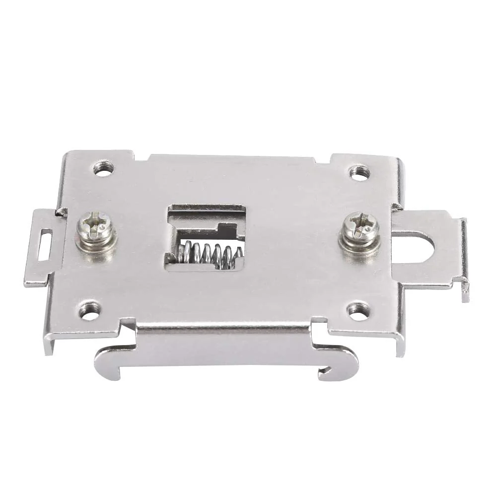 AUNMAS DIN Rail Mounting Clip, Chinese Standard 35mm Din Rail Fixed Din Rail Kit Din Rail Mounting Bracket Solid State Relay Clip Clamp With 2 Mounting Screws - Image 5