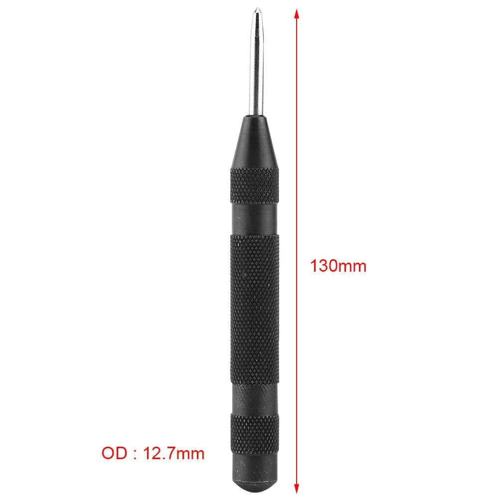 Ausla Automatic Centre Punch, 5-inch, High Speed Steel, Metal Marking Tool, Black - Image 2